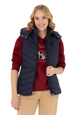 U.S. Polo Assn. Kadın Yelek 50269101-VR033 Lacivert