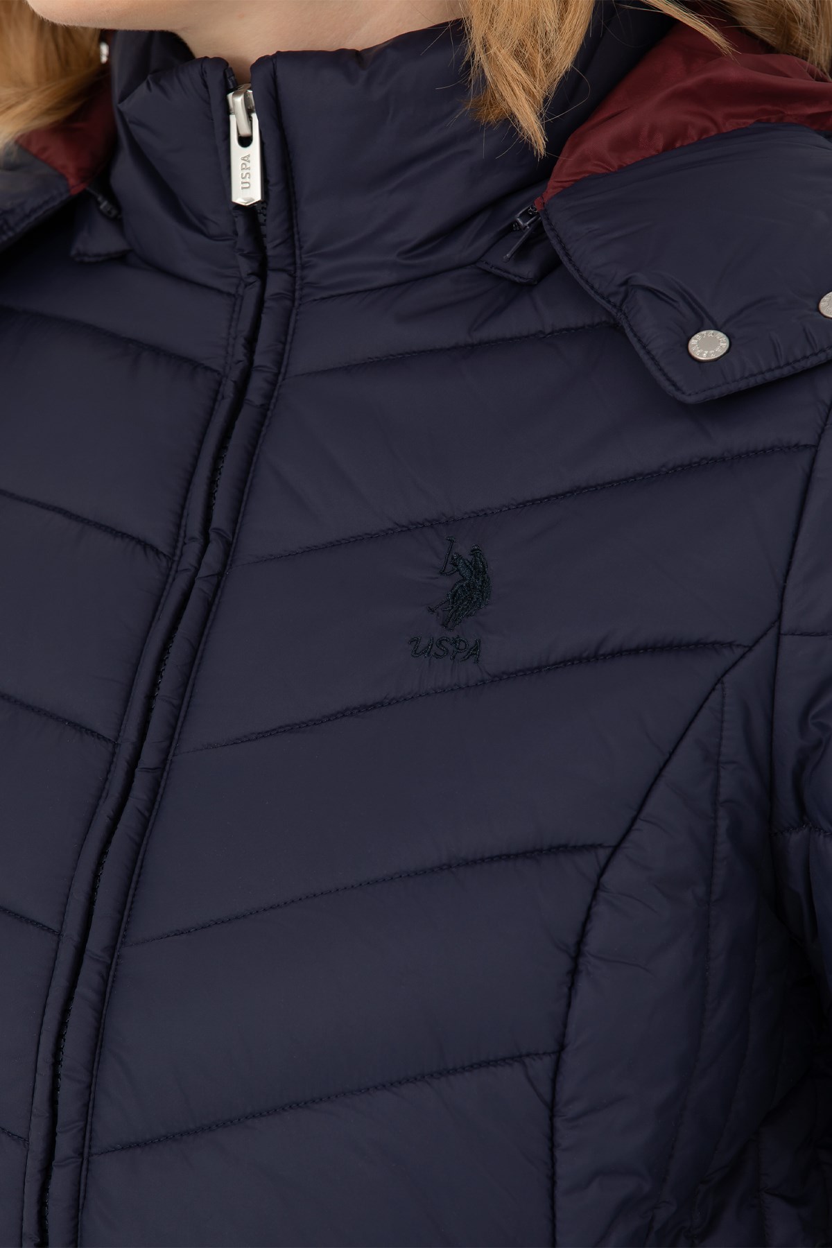 U.S. Polo Assn. Kadın Mont 50269102-VR033 Lacivert