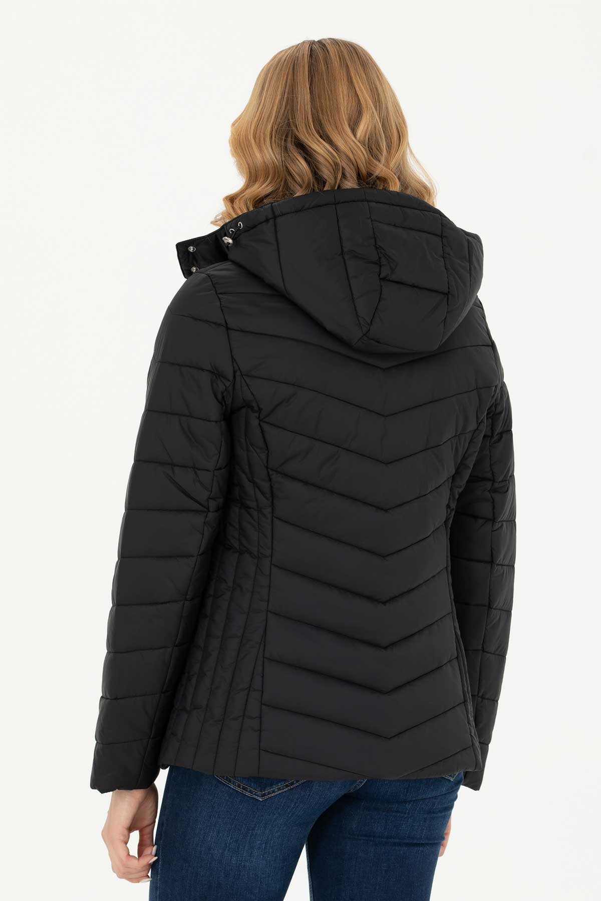 U.S. Polo Assn. Kadın Mont 50269102-VR046 Siyah