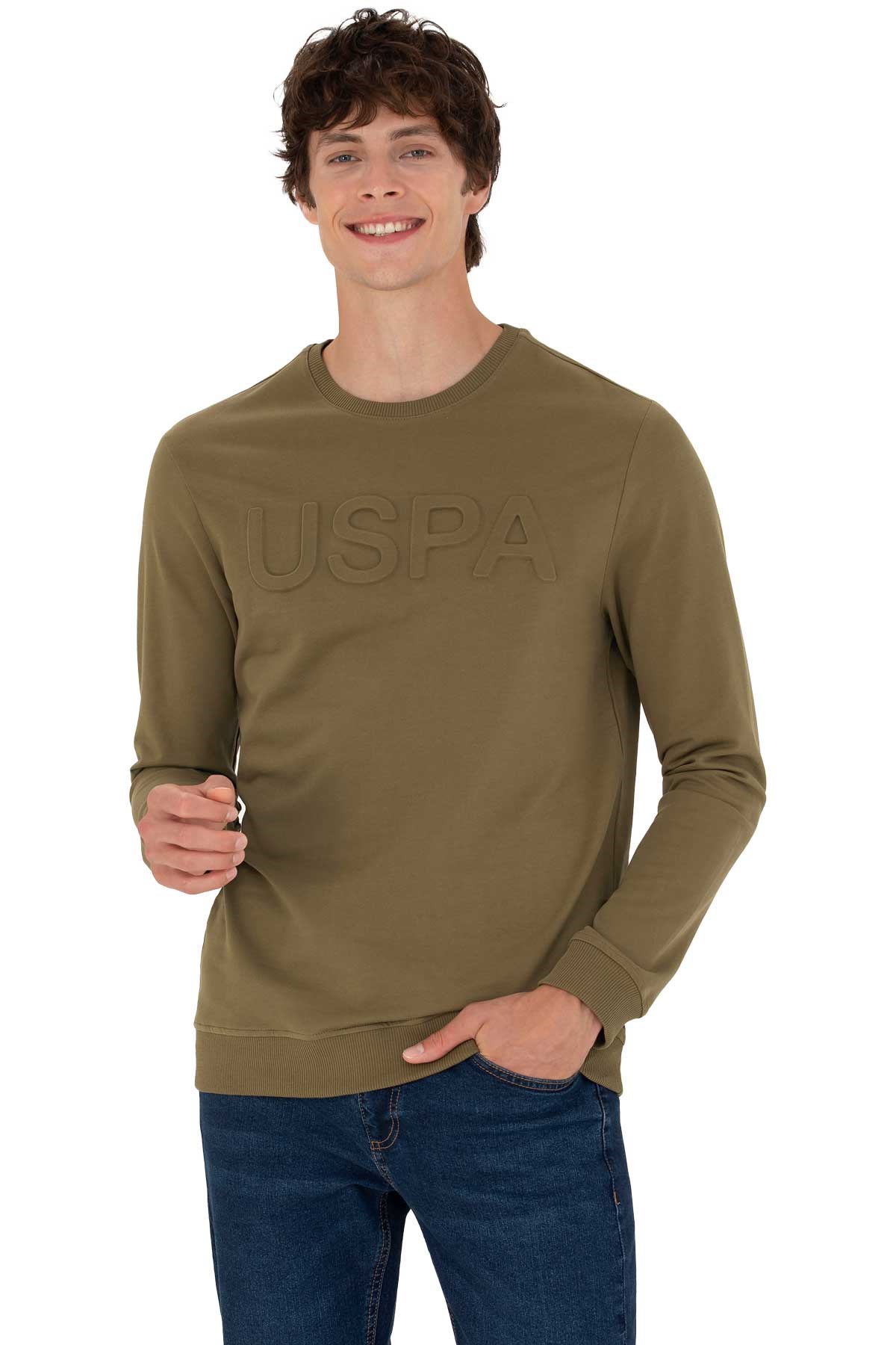 U.S. Polo Assn. Erkek Sweatshirt 50269402-VR027 Haki