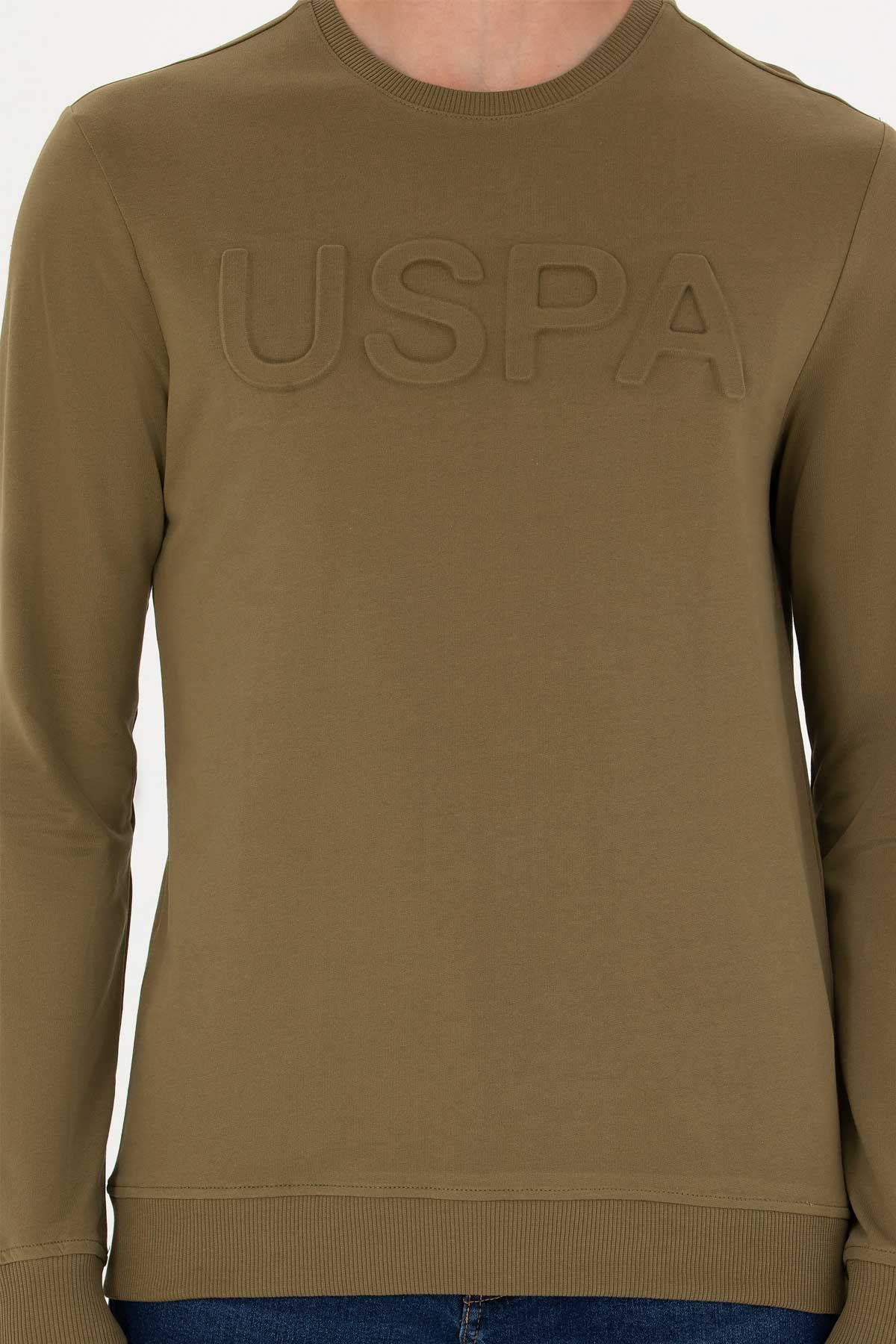 U.S. Polo Assn. Erkek Sweatshirt 50269402-VR027 Haki