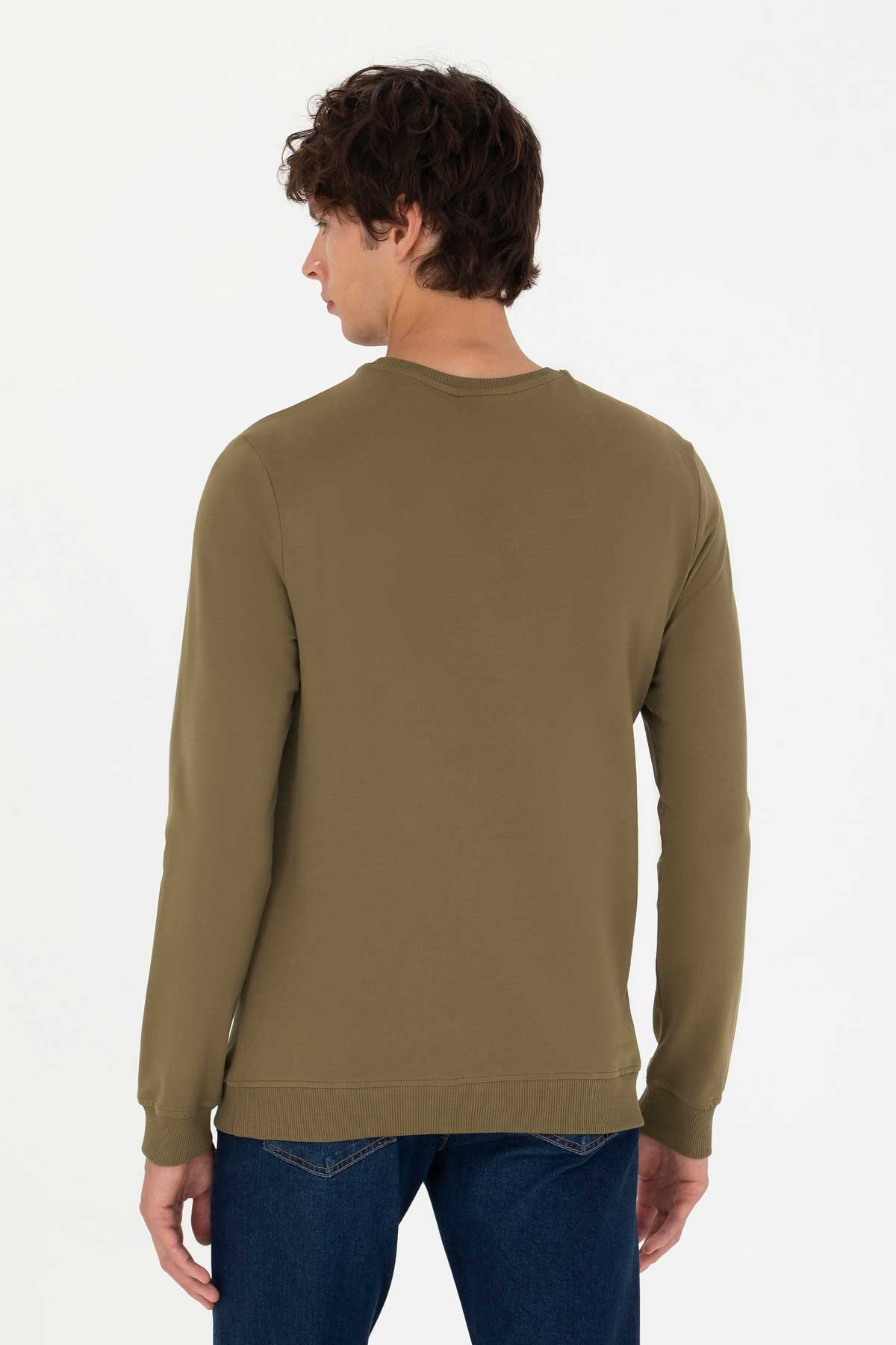 U.S. Polo Assn. Erkek Sweatshirt 50269402-VR027 Haki