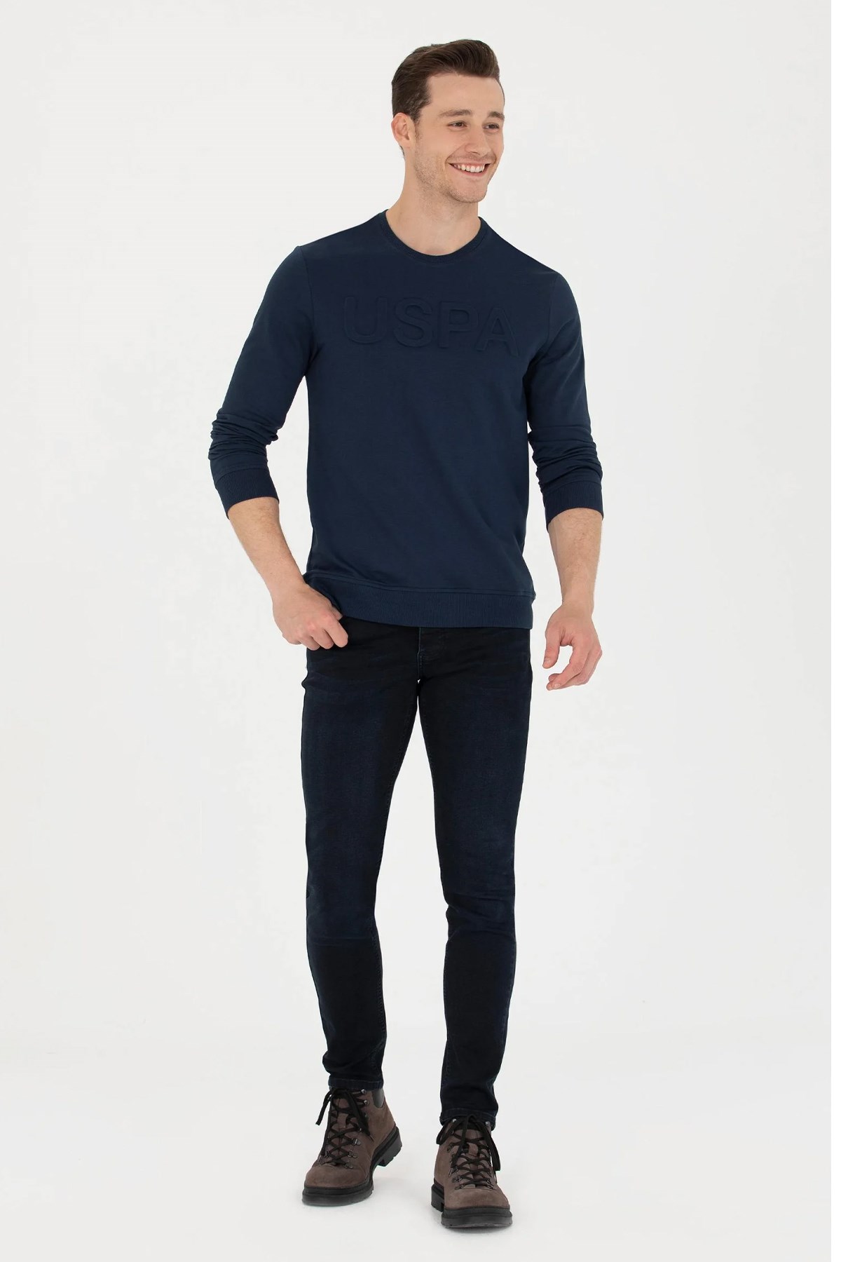 U.S. Polo Assn. Erkek Sweatshirt 50269402-VR033 Lacivert