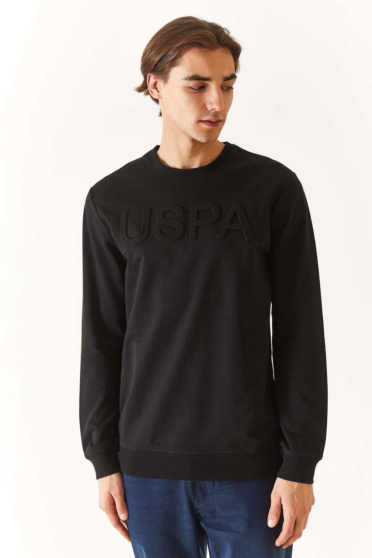 U.S. Polo Assn. Erkek Sweatshirt 50269402-VR046 Siyah