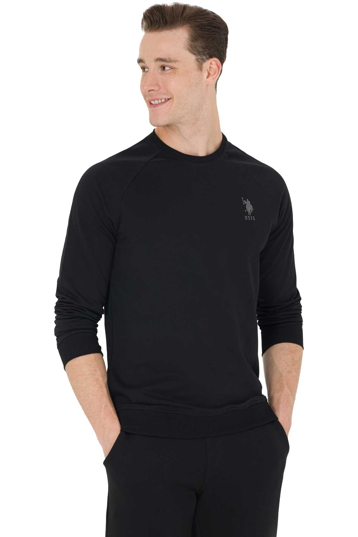 U.S. Polo Assn. Erkek Sweatshirt 50269412-VR046 Siyah