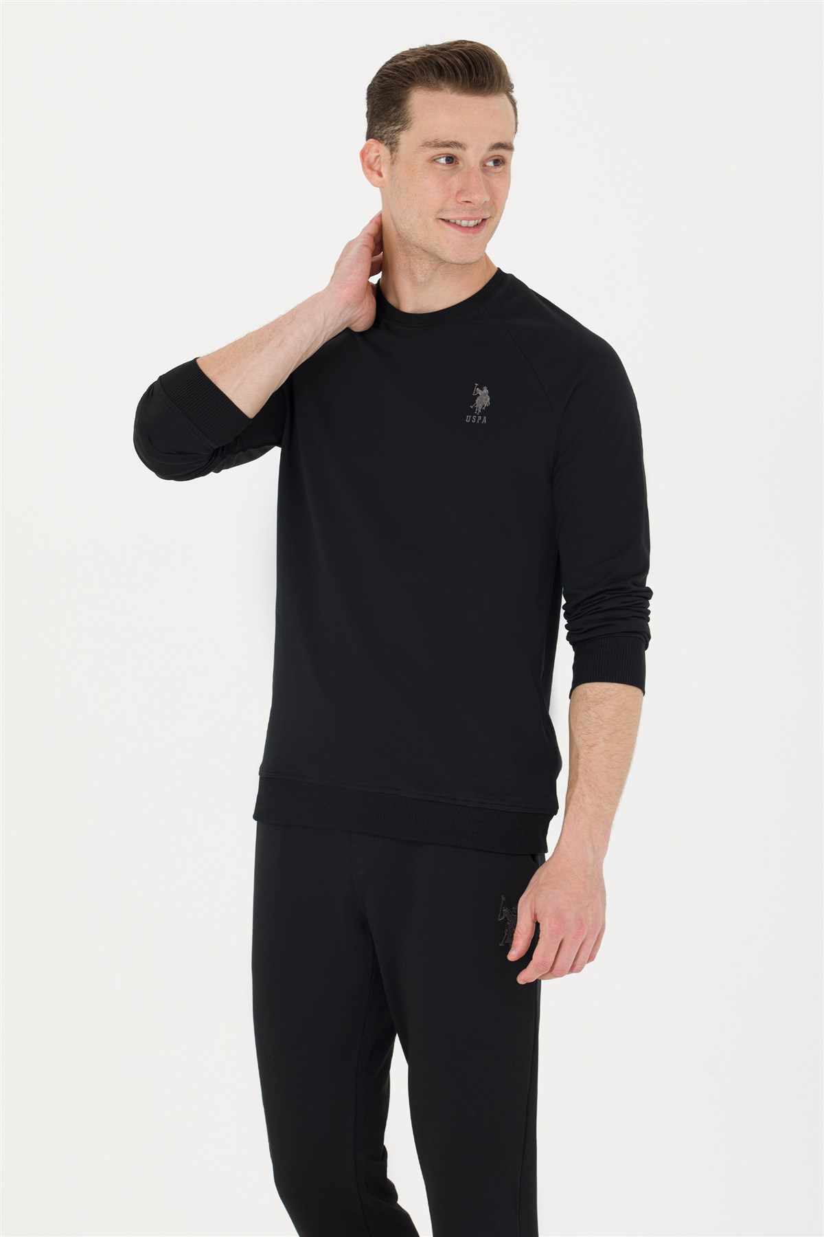 U.S. Polo Assn. Erkek Sweatshirt 50269412-VR046 Siyah