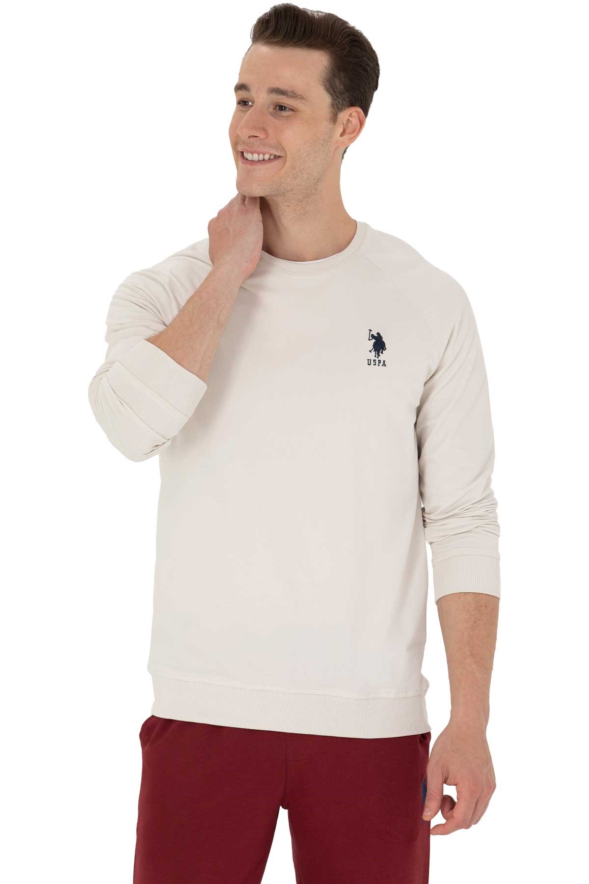 U.S. Polo Assn. Erkek Sweatshirt 50269412-VR049 Ekru