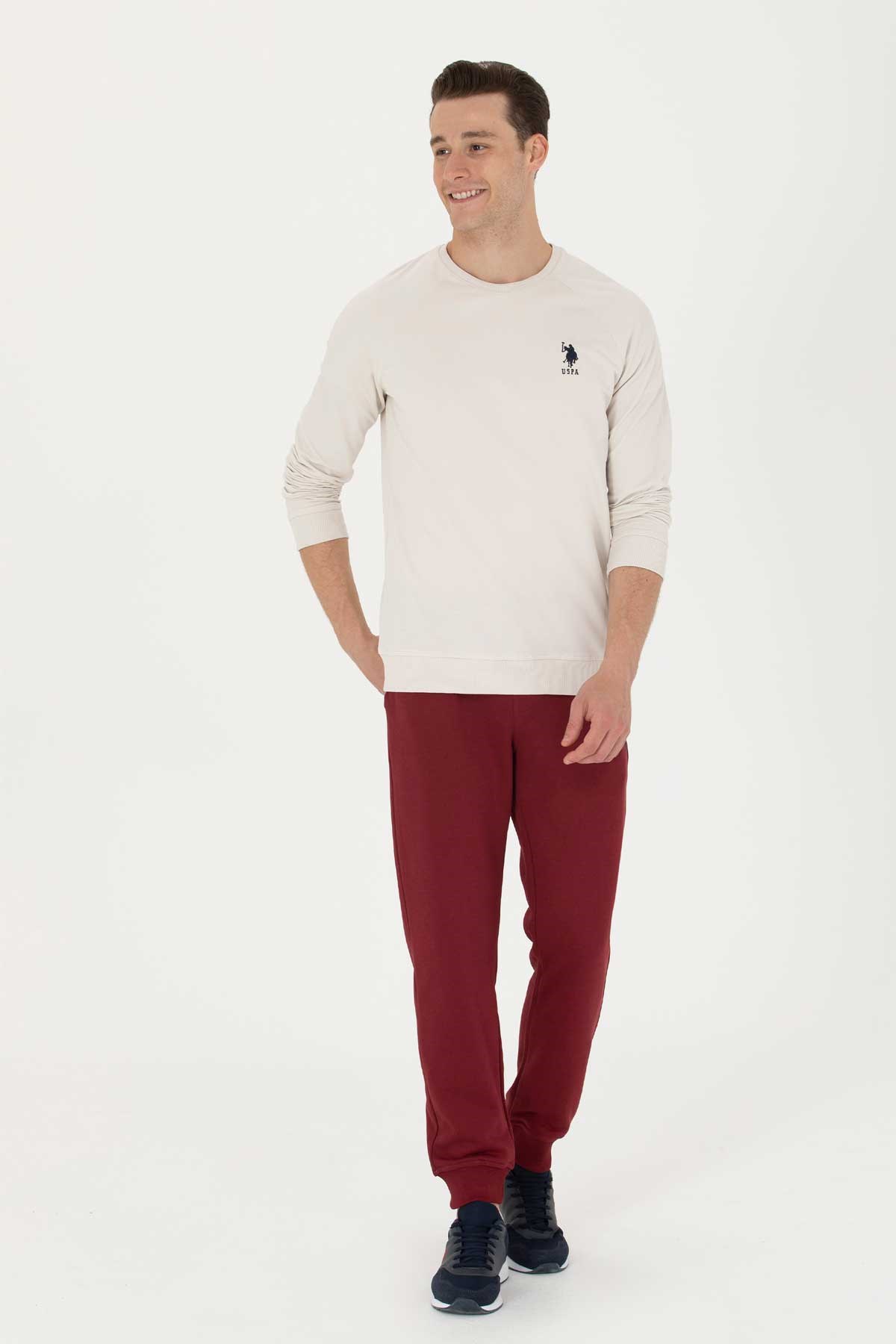 U.S. Polo Assn. Erkek Sweatshirt 50269412-VR049 Ekru
