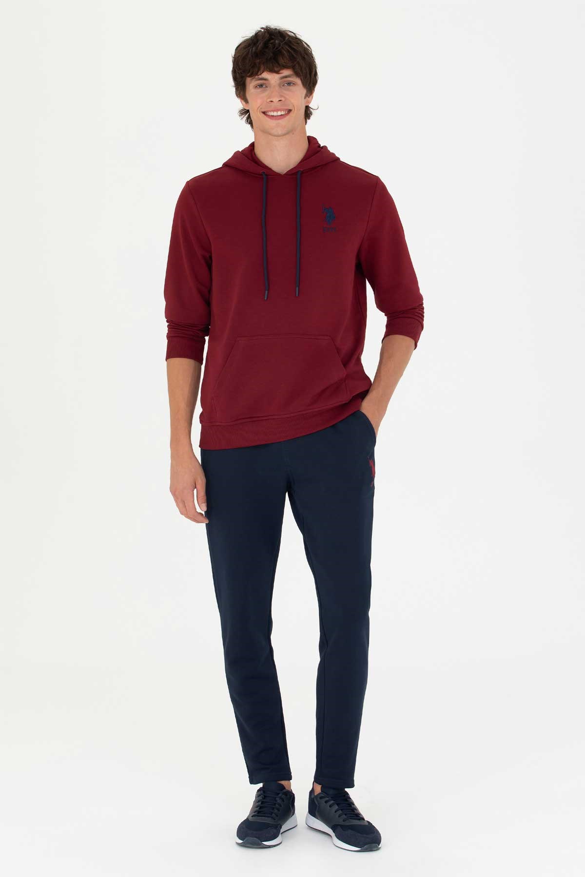 U.S. Polo Assn. Erkek Sweatshirt 50269426-VR014 Bordo