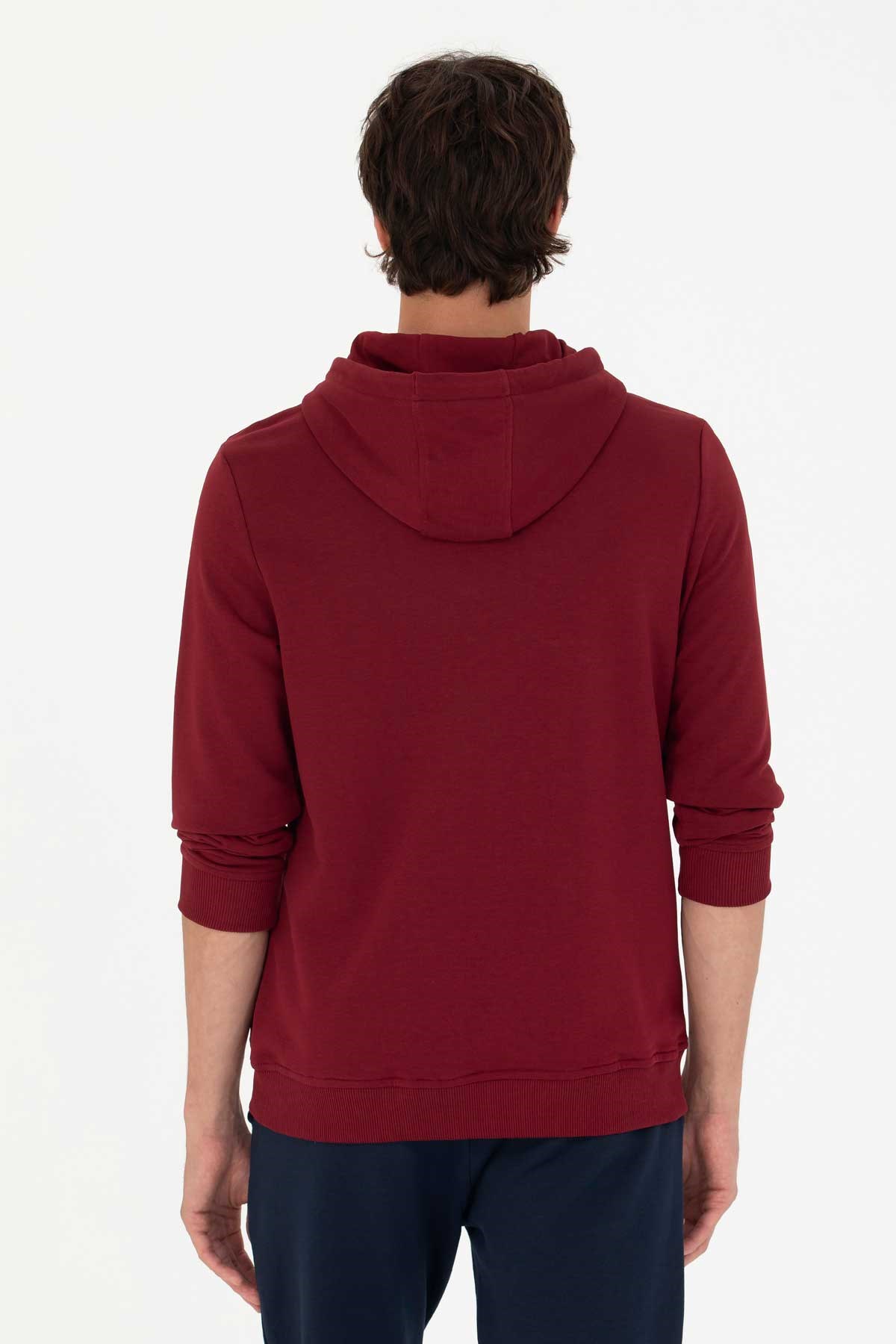 U.S. Polo Assn. Erkek Sweatshirt 50269426-VR014 Bordo
