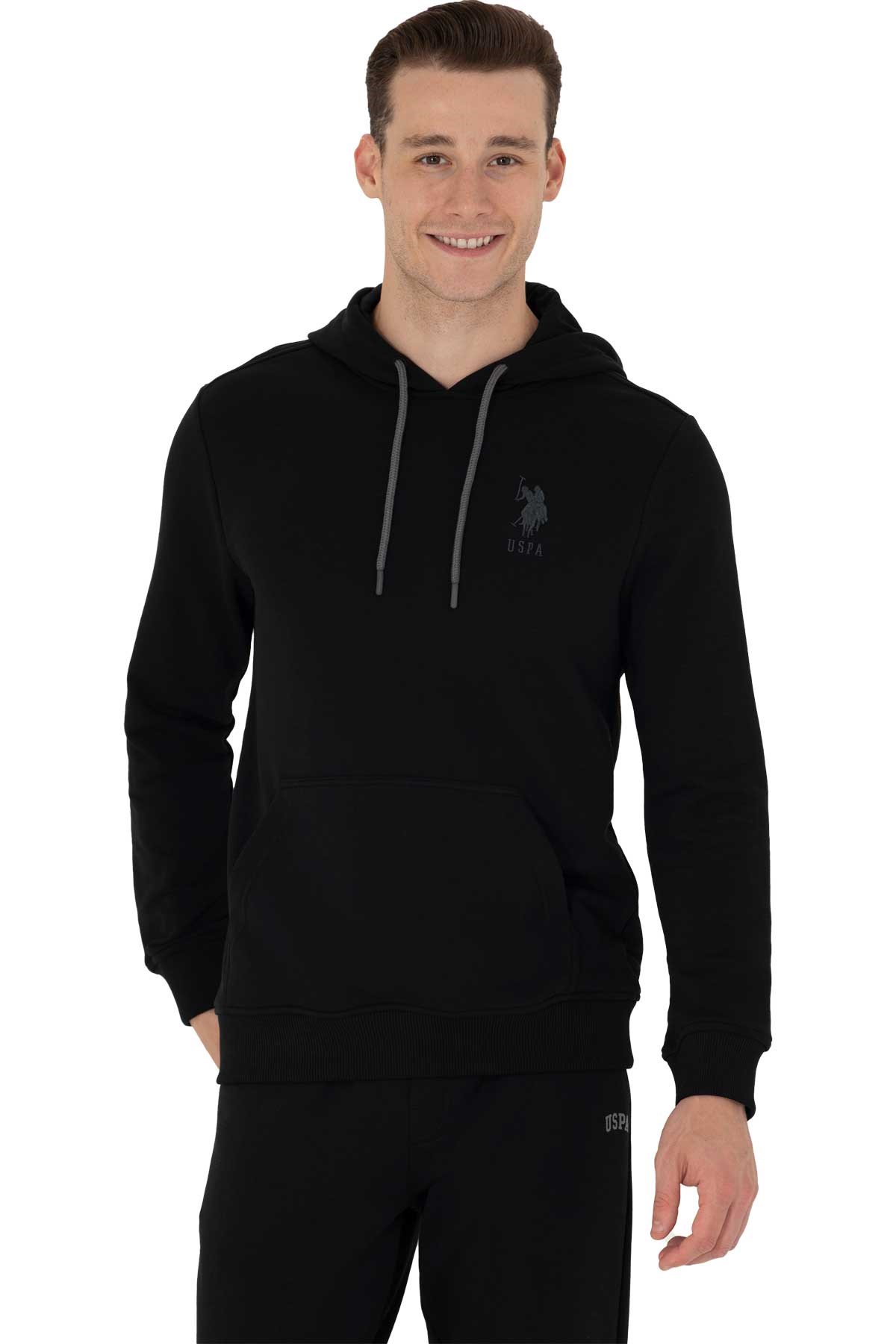 U.S. Polo Assn. Erkek Sweatshirt 50269426-VR046 Siyah