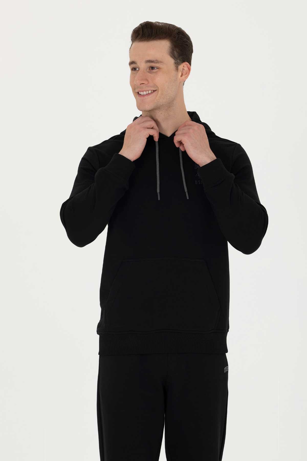 U.S. Polo Assn. Erkek Sweatshirt 50269426-VR046 Siyah