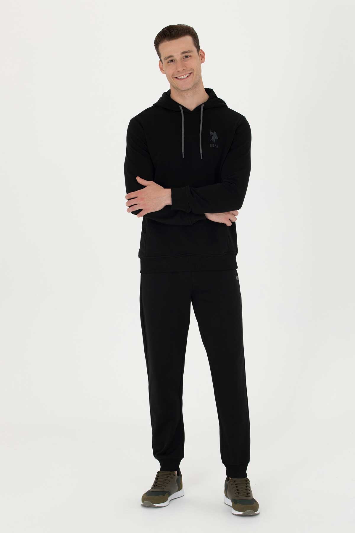 U.S. Polo Assn. Erkek Sweatshirt 50269426-VR046 Siyah