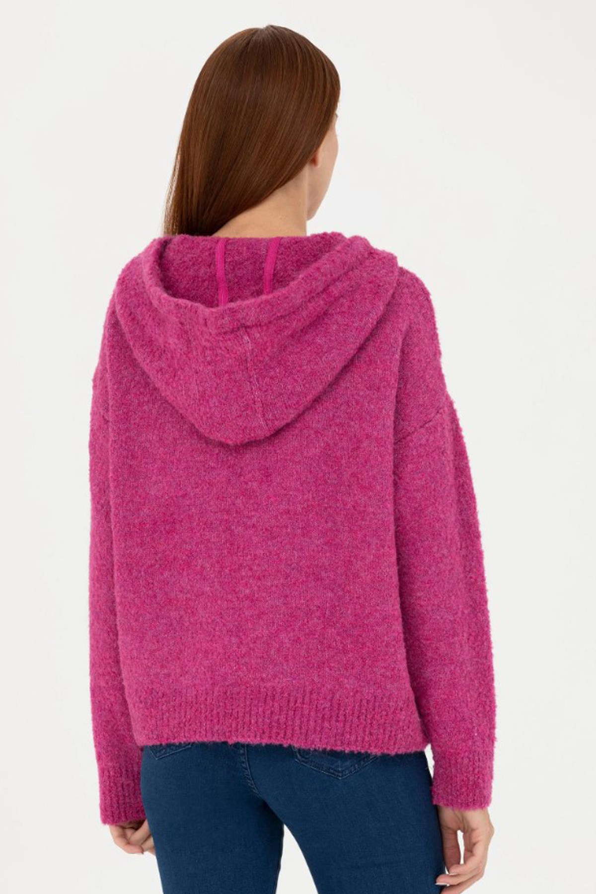 U.S. Polo Assn. Kadın Triko Kazak 50270445-VR037 Pembe