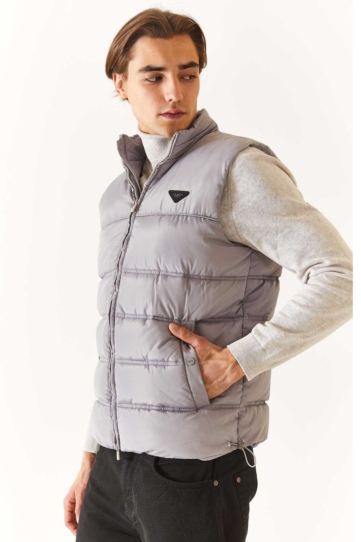 U.S. Polo Assn. Erkek Yelek 50270696-VR049 Ekru