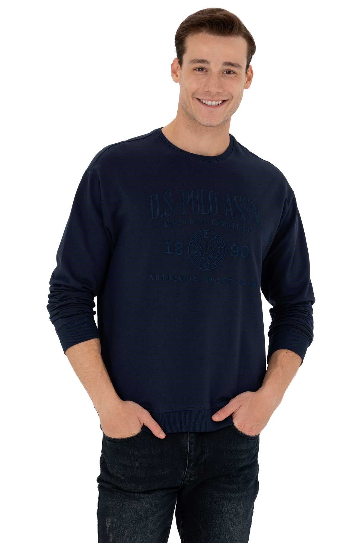 U.S. Polo Assn. Erkek Sweatshirt 50270746-VR033 Lacivert