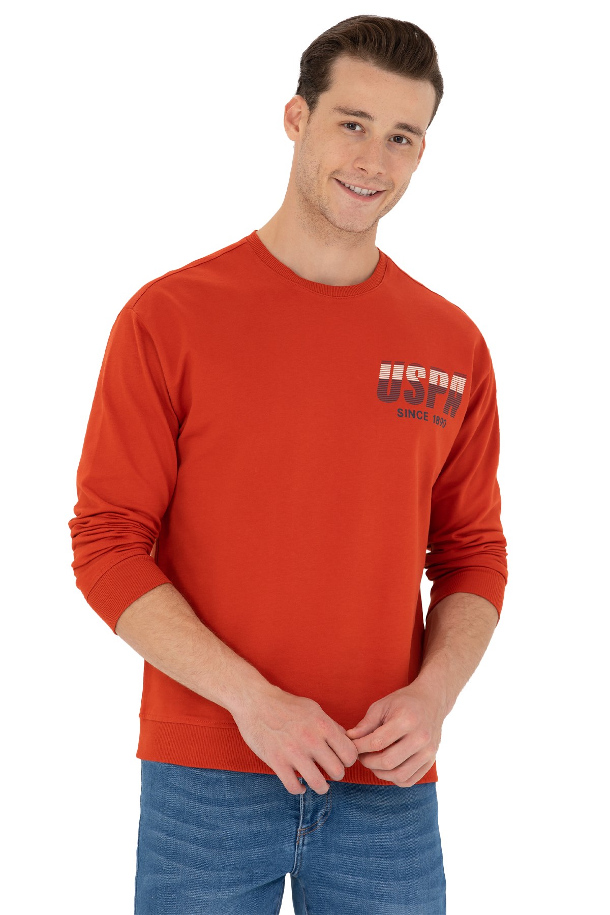 U.S. Polo Assn. Erkek Sweatshirt 50270752-VR031 Kırmızı