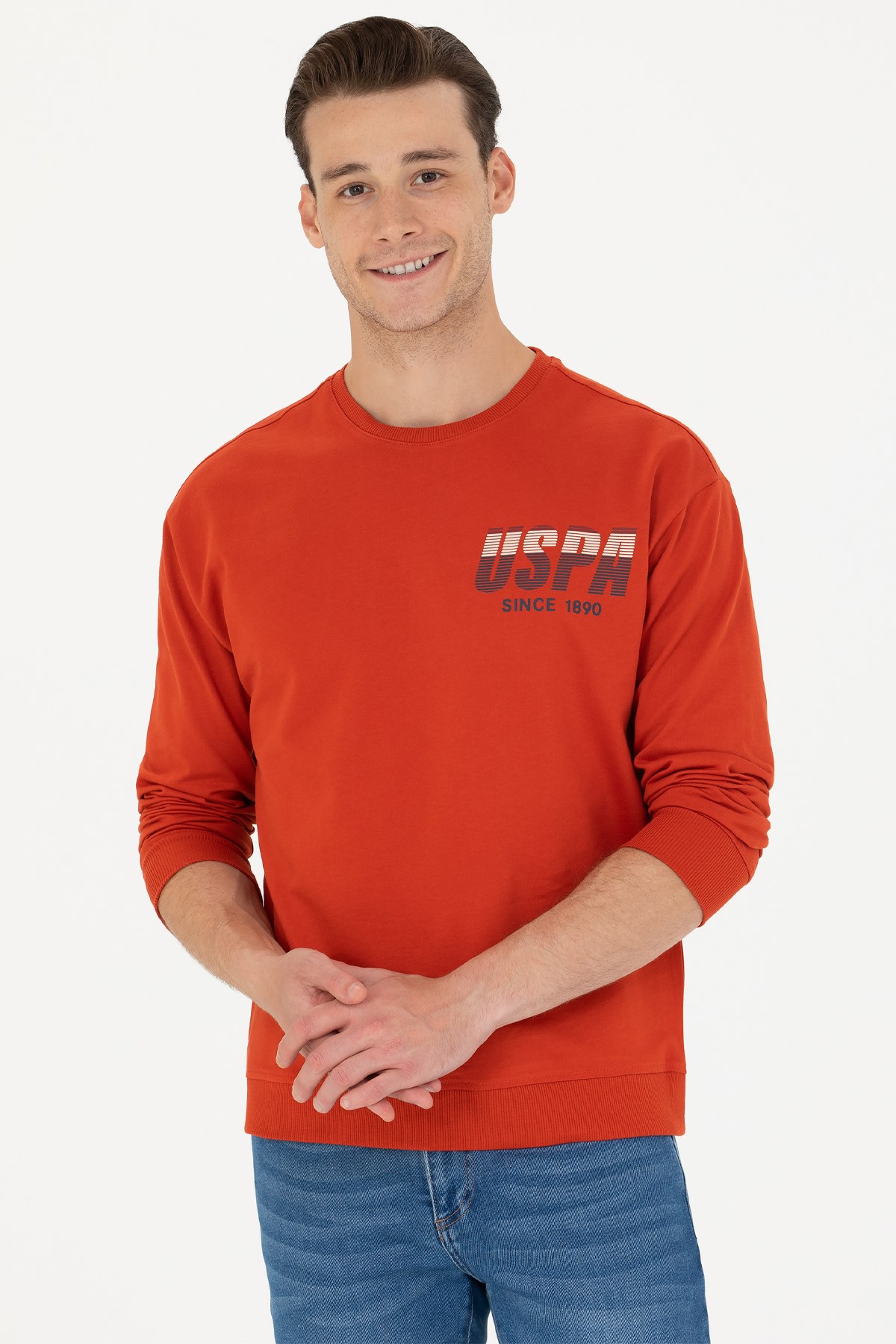 U.S. Polo Assn. Erkek Sweatshirt 50270752-VR031 Kırmızı