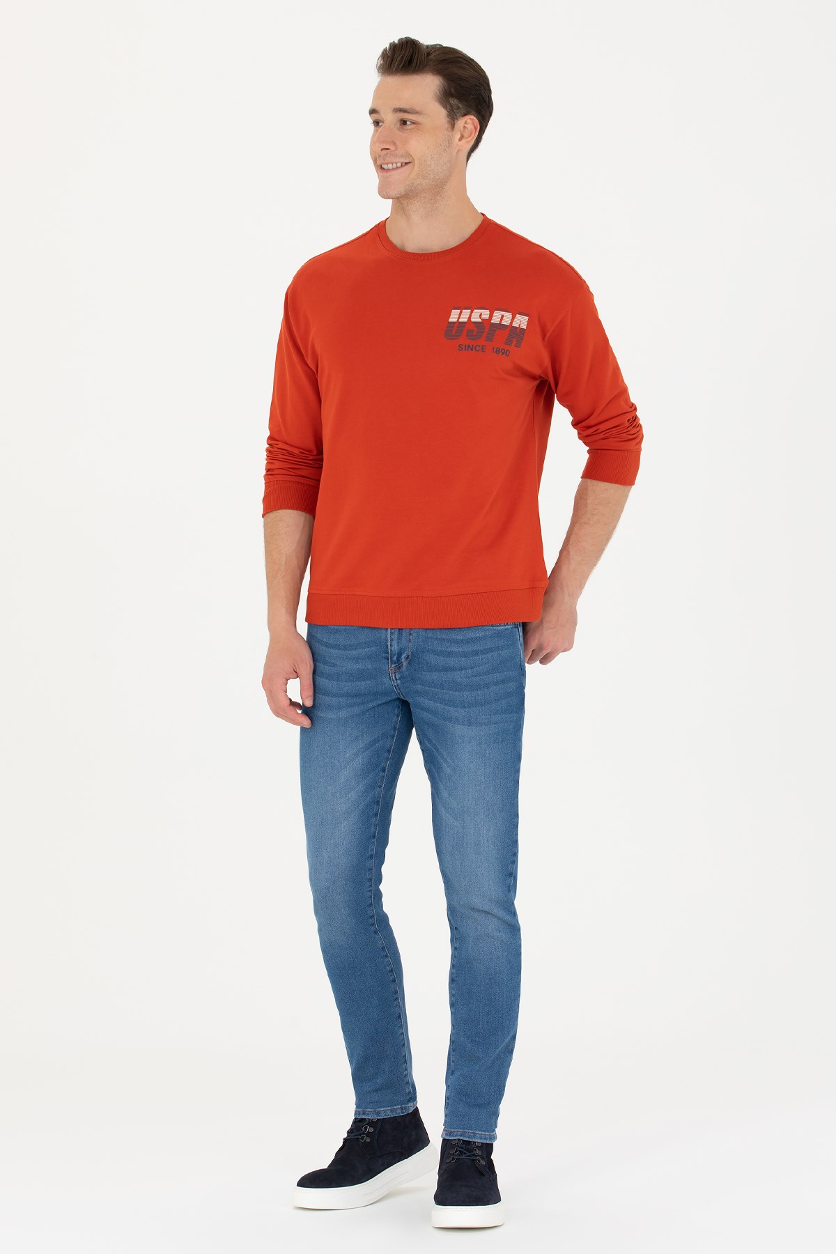 U.S. Polo Assn. Erkek Sweatshirt 50270752-VR031 Kırmızı