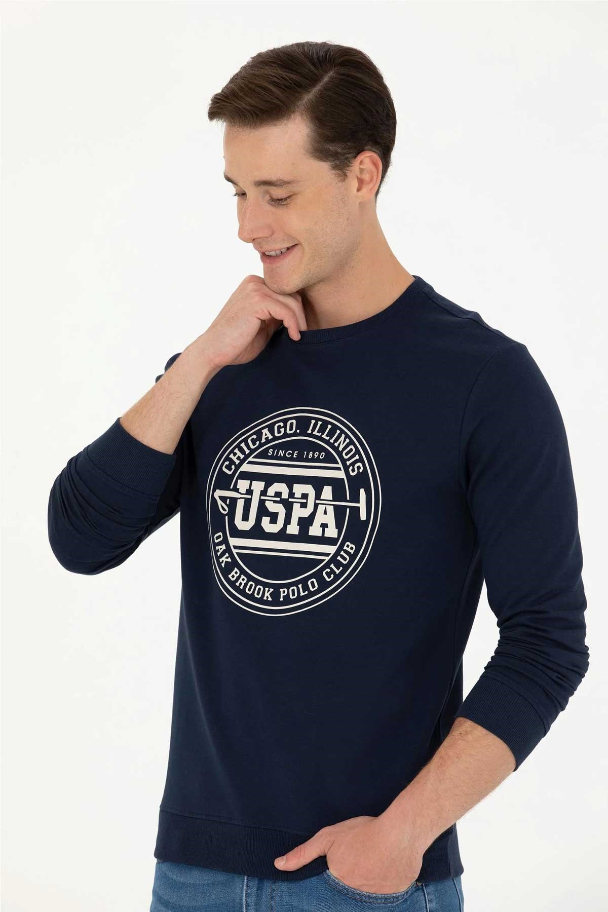 U.S. Polo Assn. Erkek Sweatshirt 50270754-VR033 Lacivert