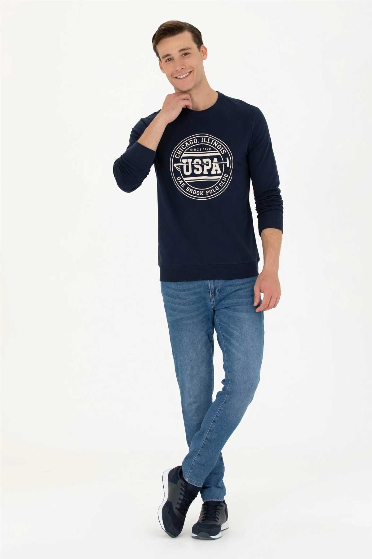 U.S. Polo Assn. Erkek Sweatshirt 50270754-VR033 Lacivert