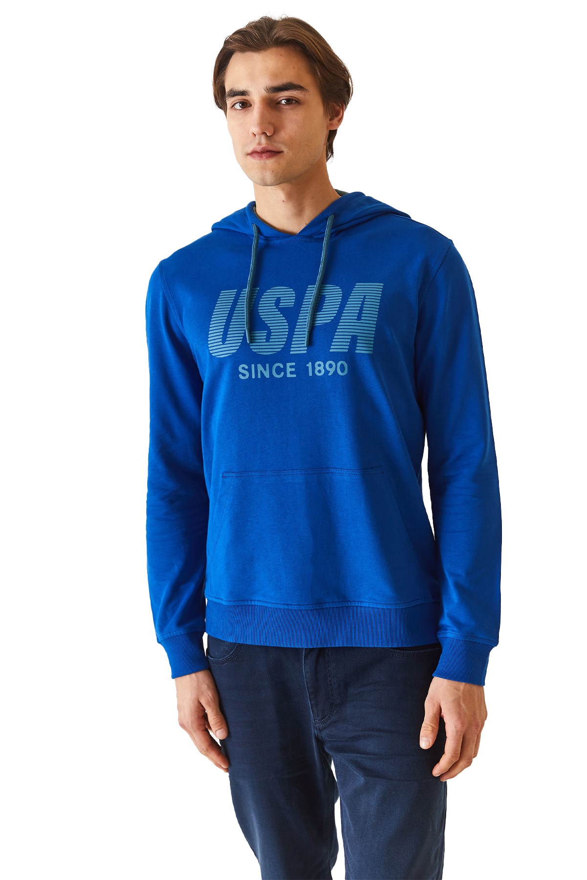 U.S. Polo Assn. Erkek Sweatshirt 50270760-VR045 Mavi
