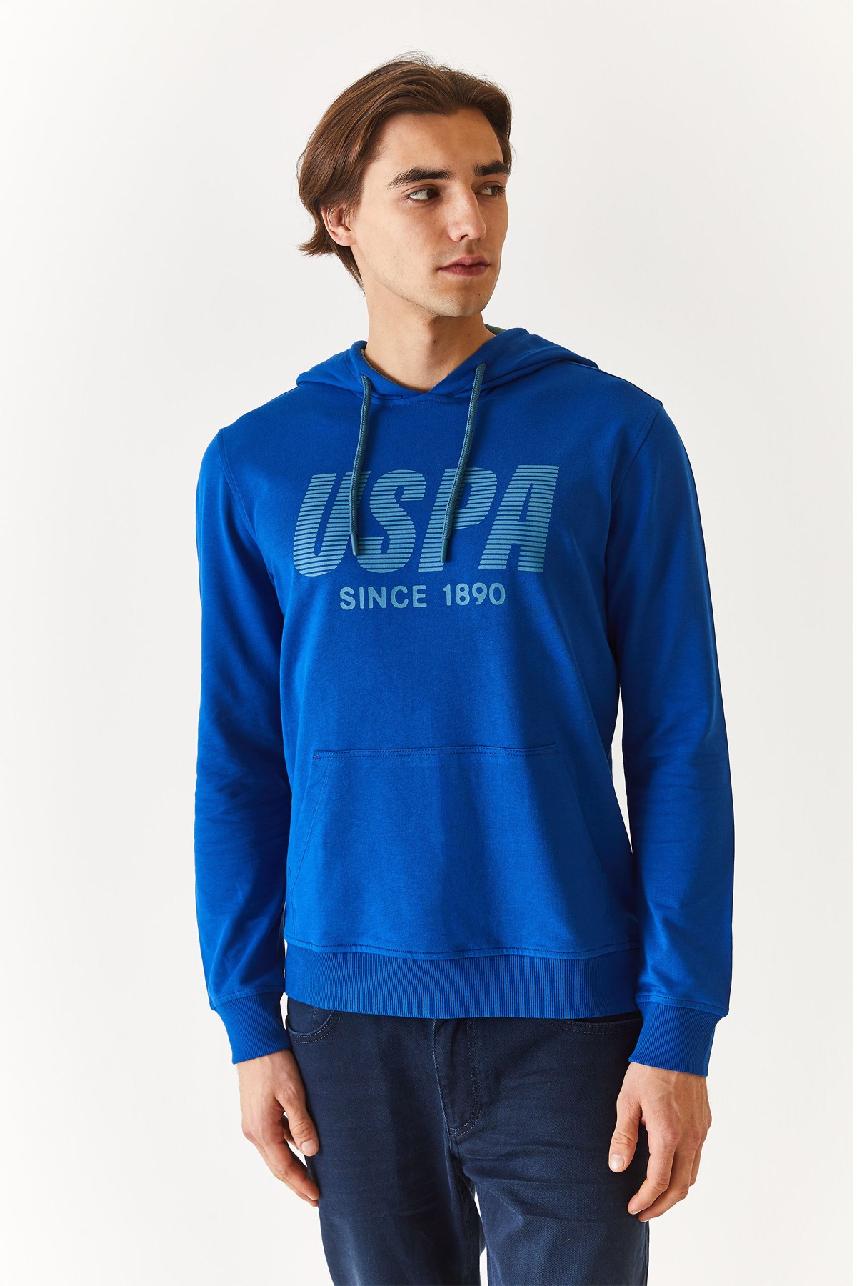 U.S. Polo Assn. Erkek Sweatshirt 50270760-VR045 Mavi