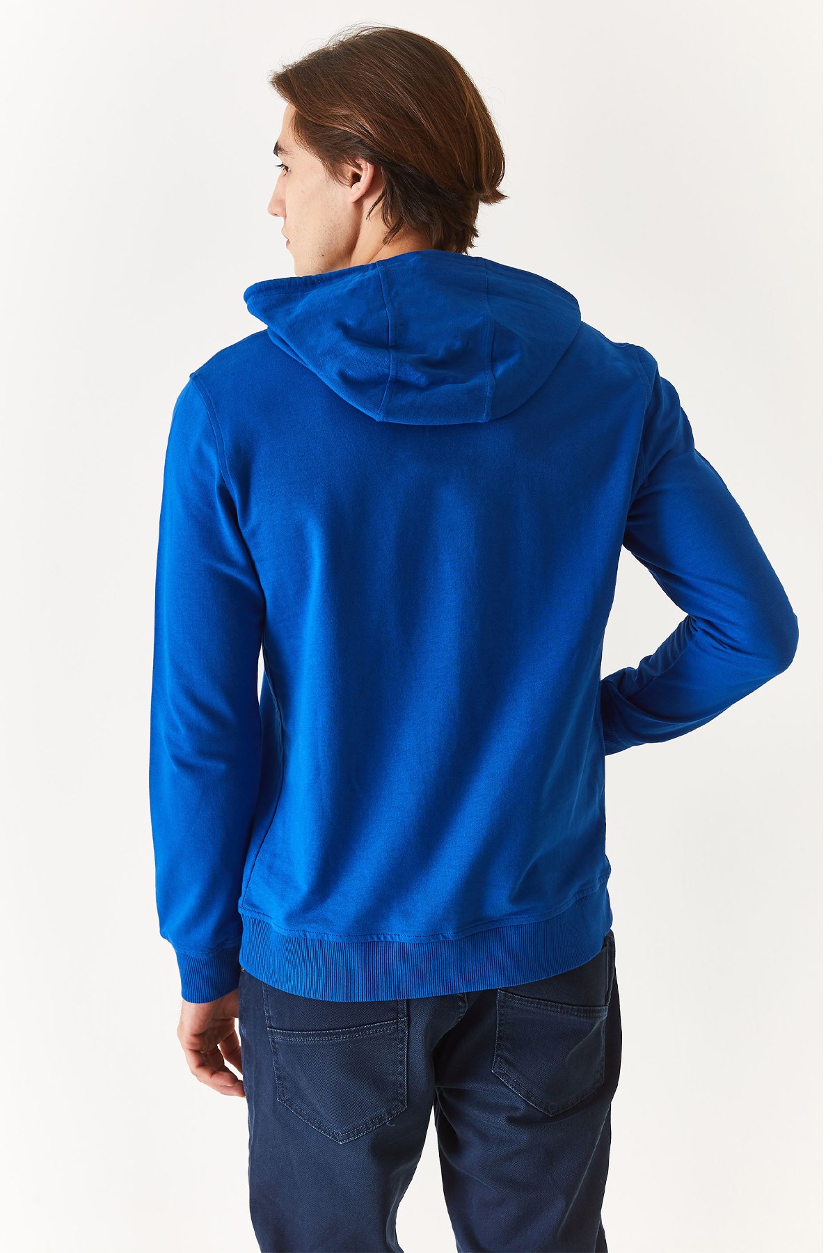 U.S. Polo Assn. Erkek Sweatshirt 50270760-VR045 Mavi
