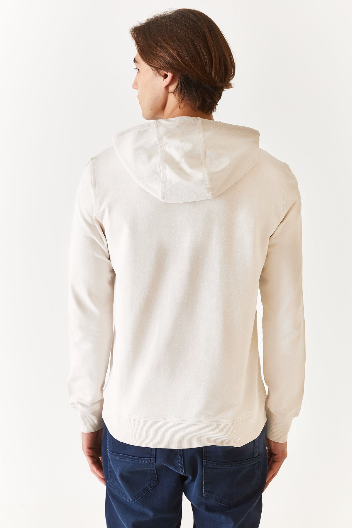U.S. Polo Assn. Erkek Sweatshirt 50270760-VR049 Ekru