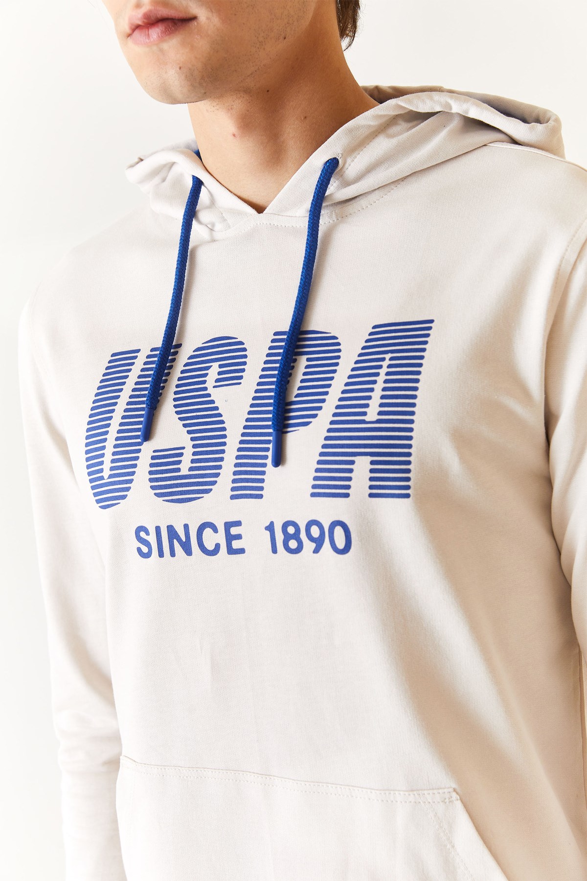 U.S. Polo Assn. Erkek Sweatshirt 50270760-VR049 Ekru