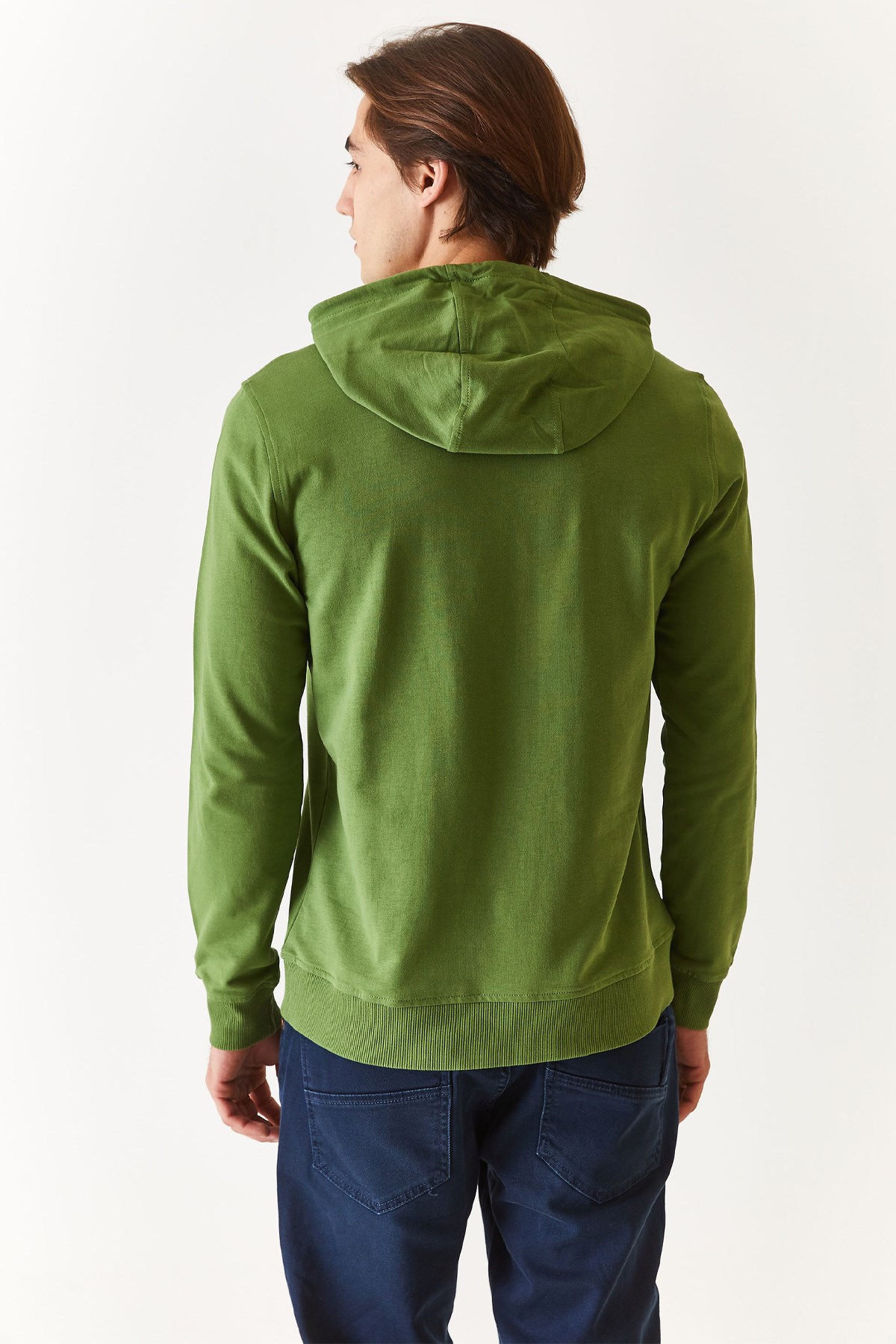 U.S. Polo Assn. Erkek Sweatshirt 50270760-VR054 Yeşil