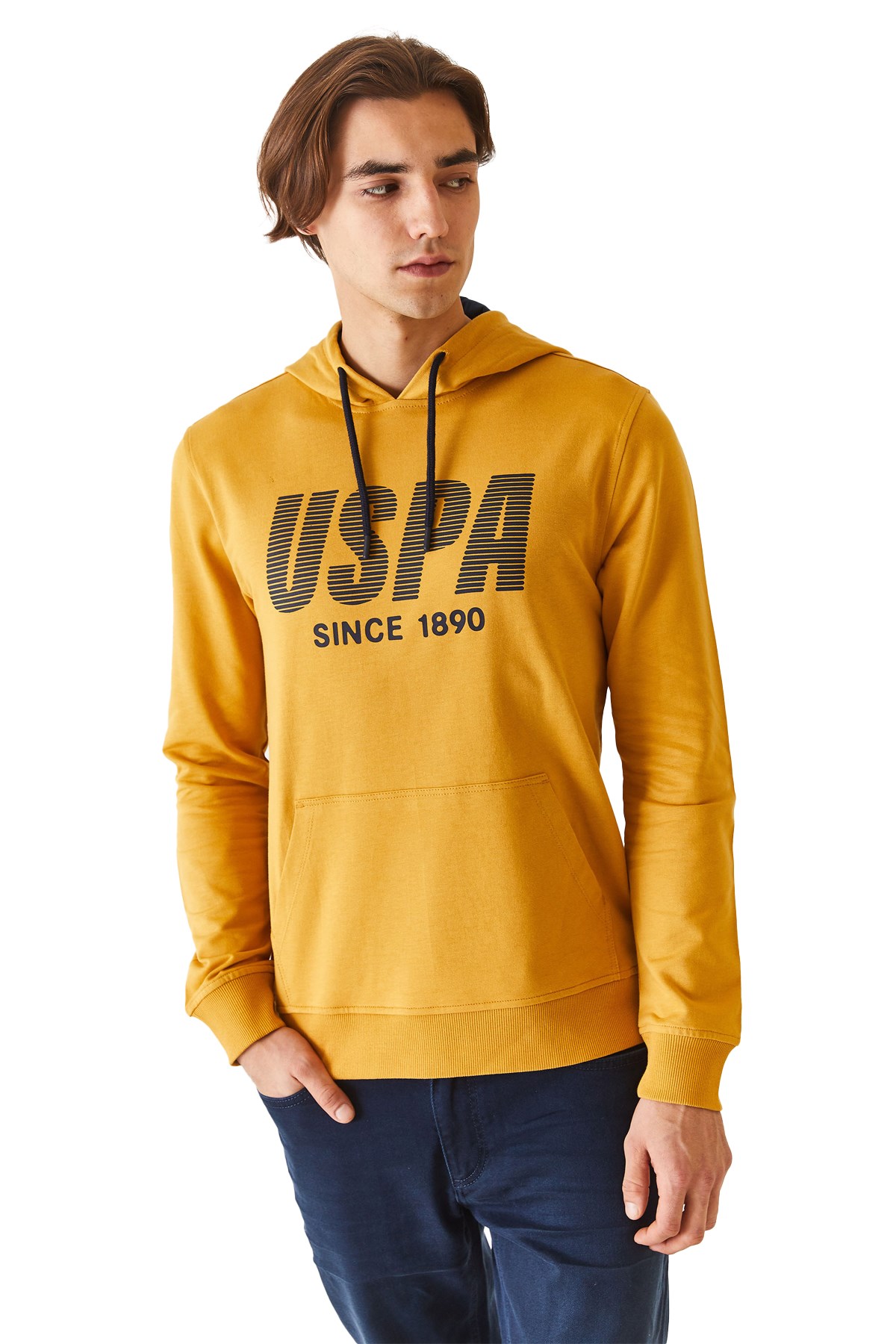 U.S. Polo Assn. Erkek Sweatshirt 50270760-VR072 Sarı