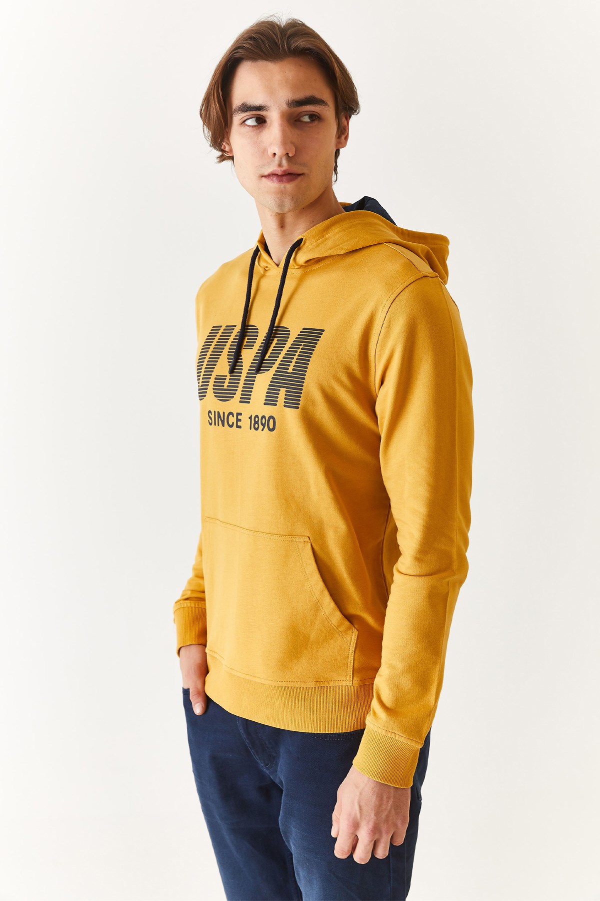 U.S. Polo Assn. Erkek Sweatshirt 50270760-VR072 Sarı