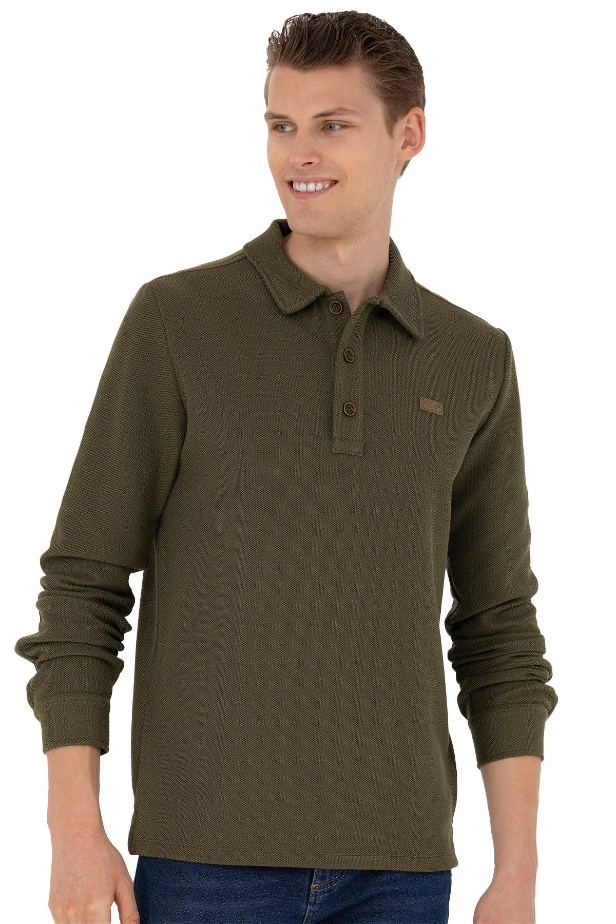 U.S. Polo Assn. Erkek Sweatshirt 50270807-VR027 Haki