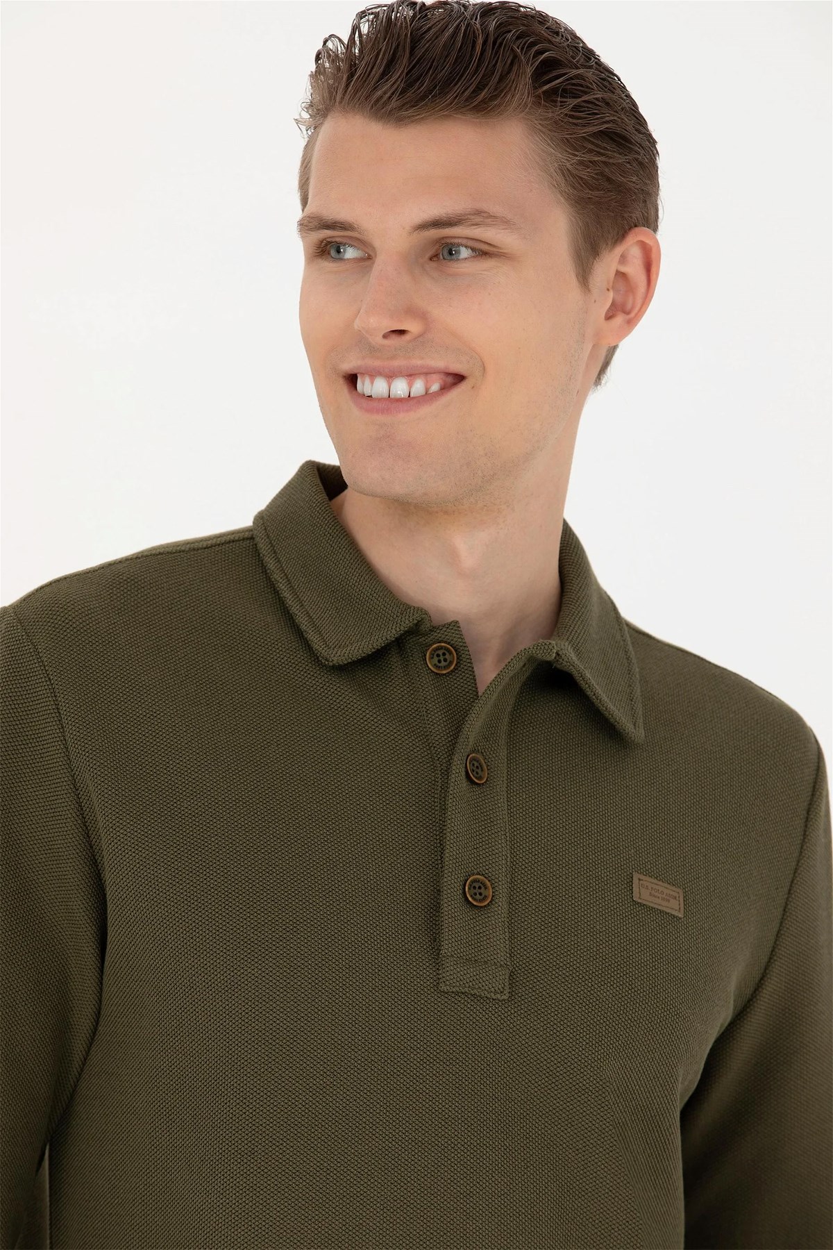 U.S. Polo Assn. Erkek Sweatshirt 50270807-VR027 Haki