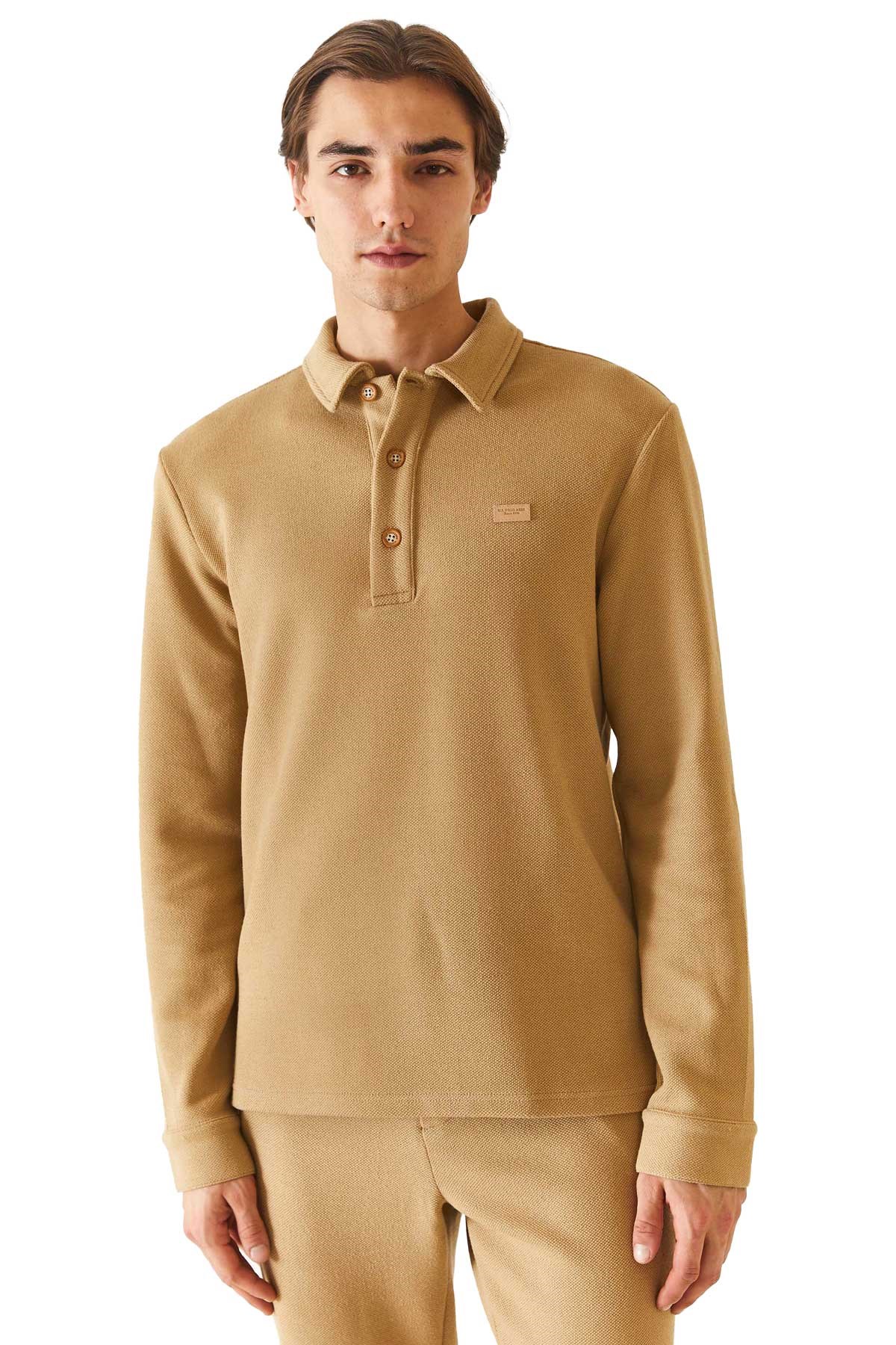 U.S. Polo Assn. Erkek Sweatshirt 50270807-VR085 Bej