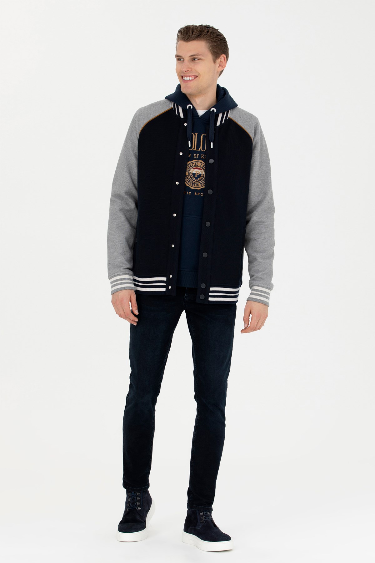 U.S. Polo Assn. Erkek Sweatshirt 50270821-VR033 Lacivert
