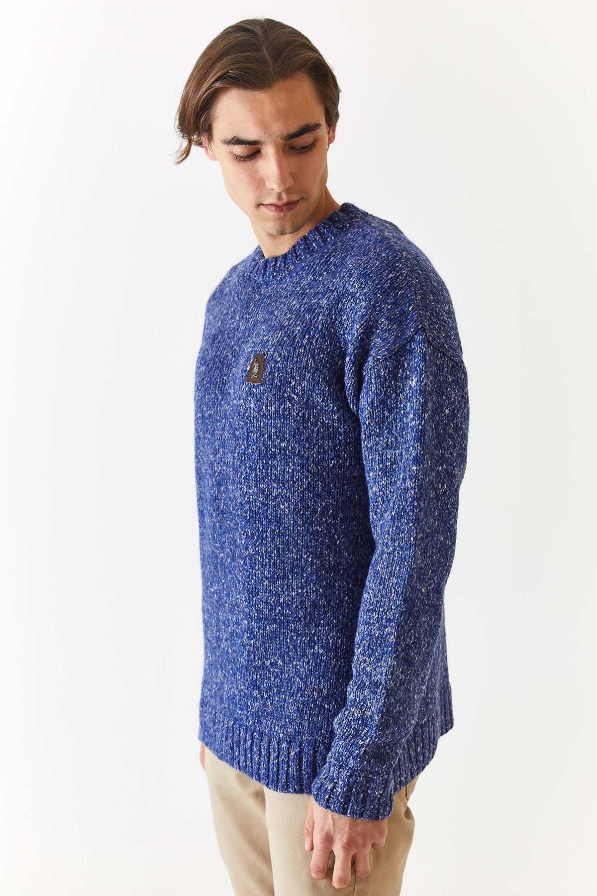 U.S. Polo Assn. Erkek Triko Kazak 50270971-VR207 Mavi