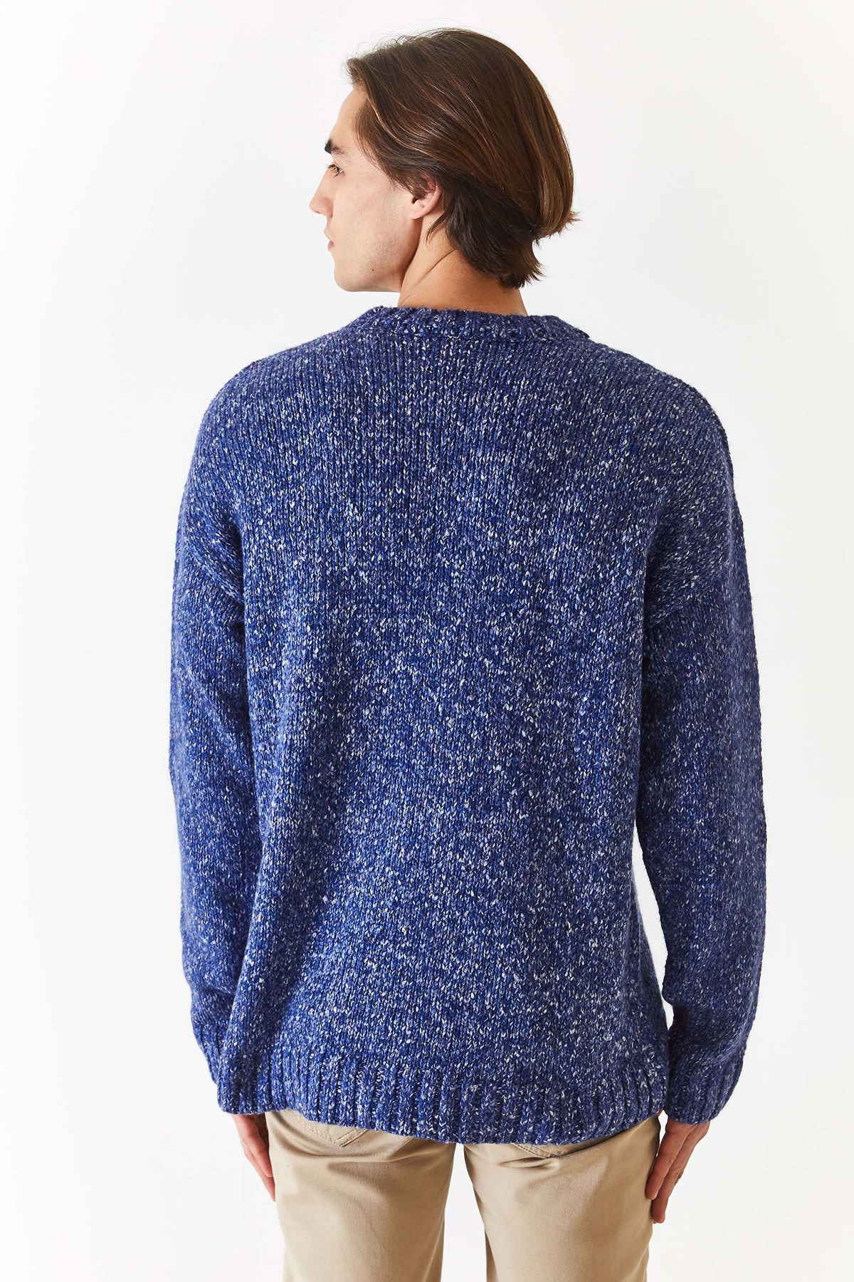 U.S. Polo Assn. Erkek Triko Kazak 50270971-VR207 Mavi