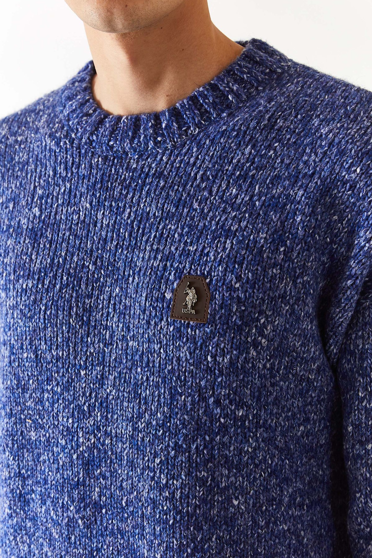 U.S. Polo Assn. Erkek Triko Kazak 50270971-VR207 Mavi