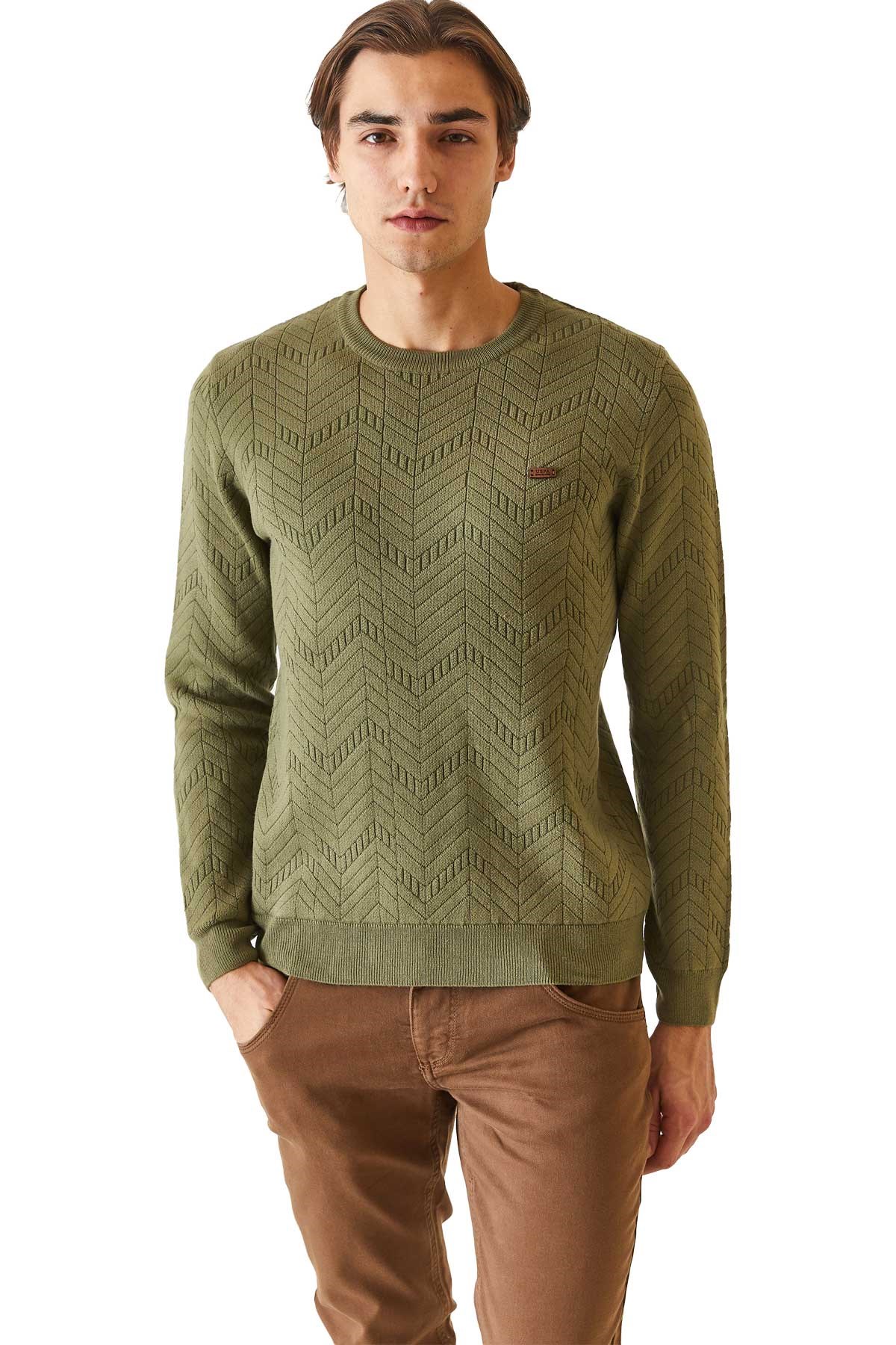 U.S. Polo Assn. Erkek Triko Kazak 50271000-VR027 Haki