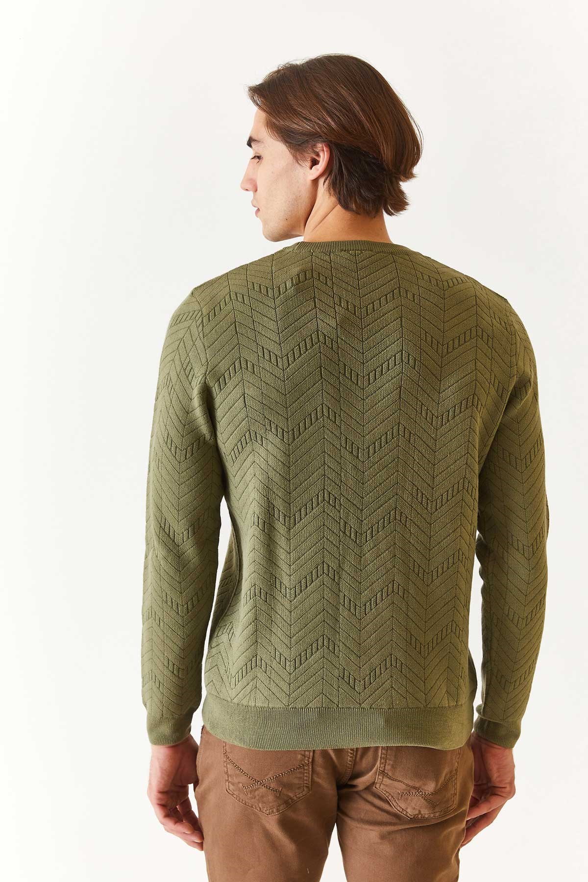 U.S. Polo Assn. Erkek Triko Kazak 50271000-VR027 Haki