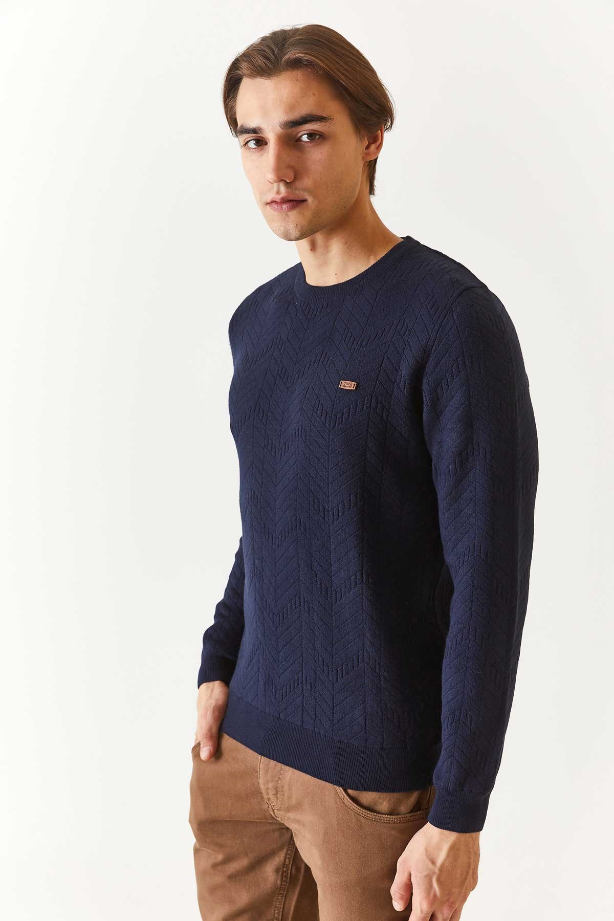 U.S. Polo Assn. Erkek Triko Kazak 50271000-VR033 Lacivert