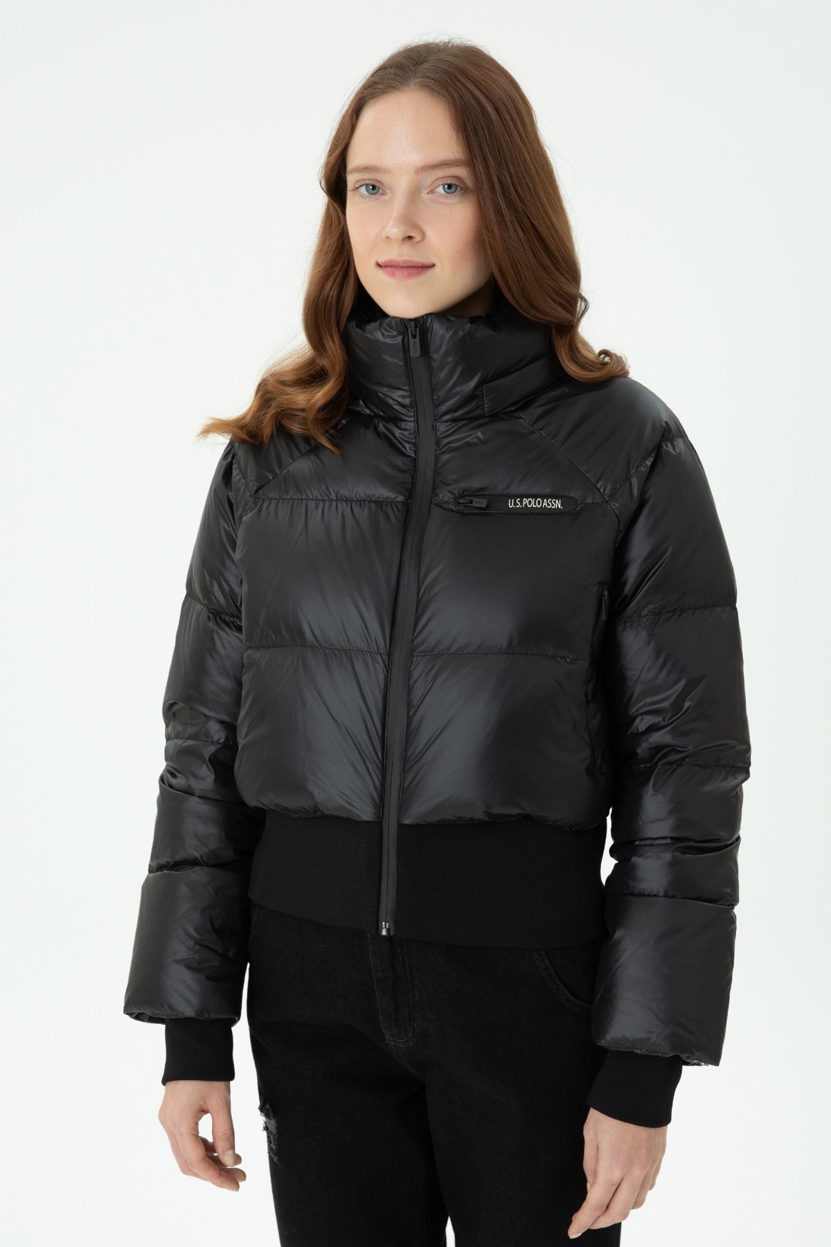U.S. Polo Assn. Kadın Mont 50271235-VR046 Siyah