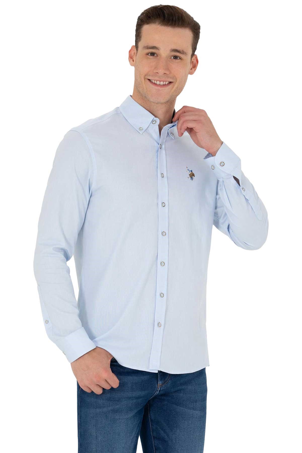 U.S. Polo Assn. Erkek Gömlek 50271276-VR003 Mavi