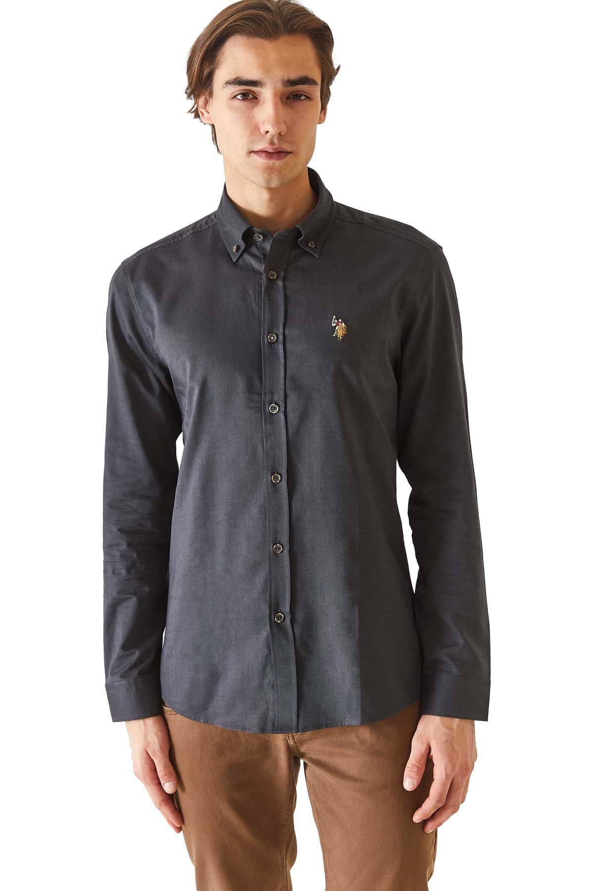 U.S. Polo Assn. Erkek Gömlek 50271276-VR006 Antrasit