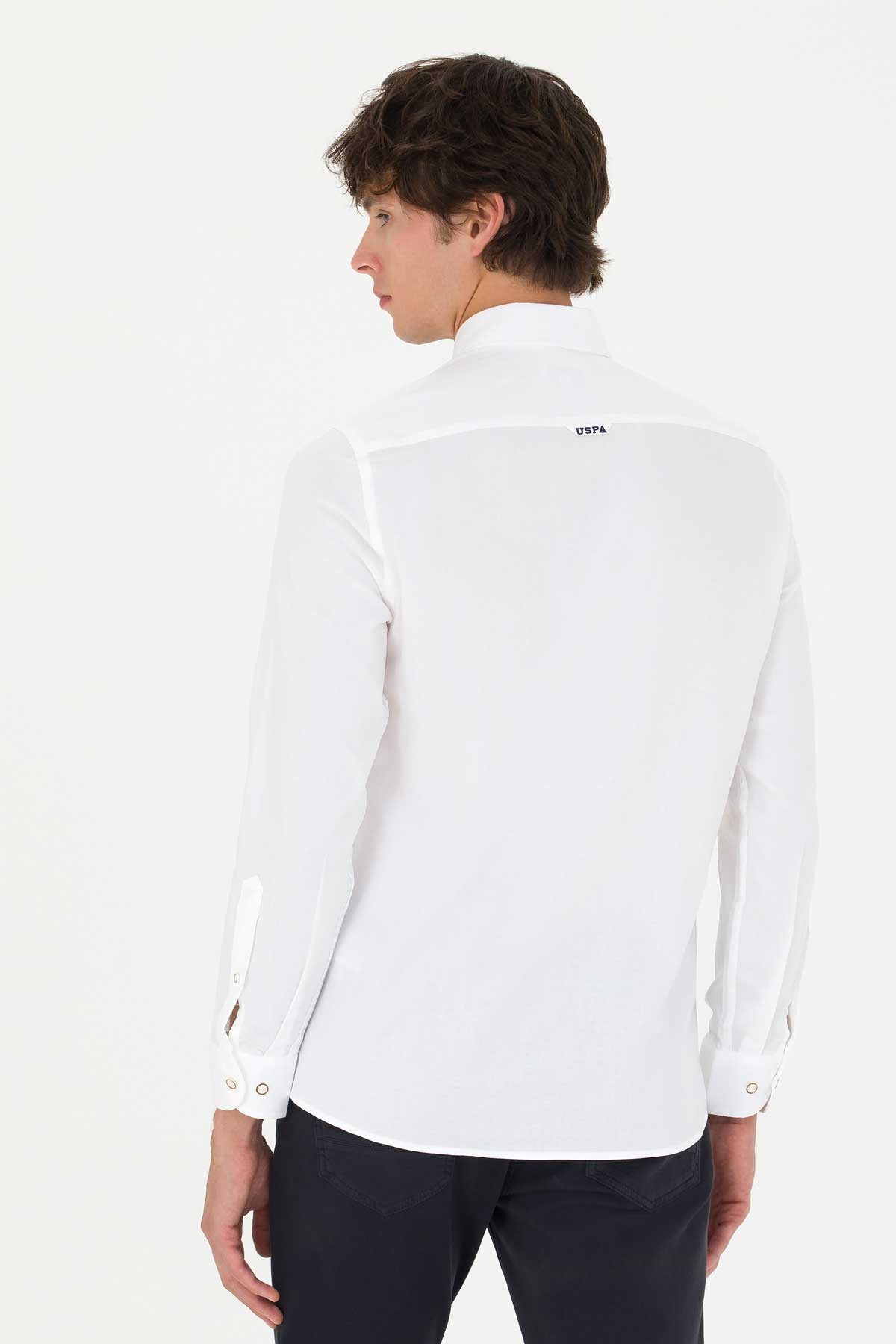 U.S. Polo Assn. Erkek Gömlek 50271276-VR013 Beyaz