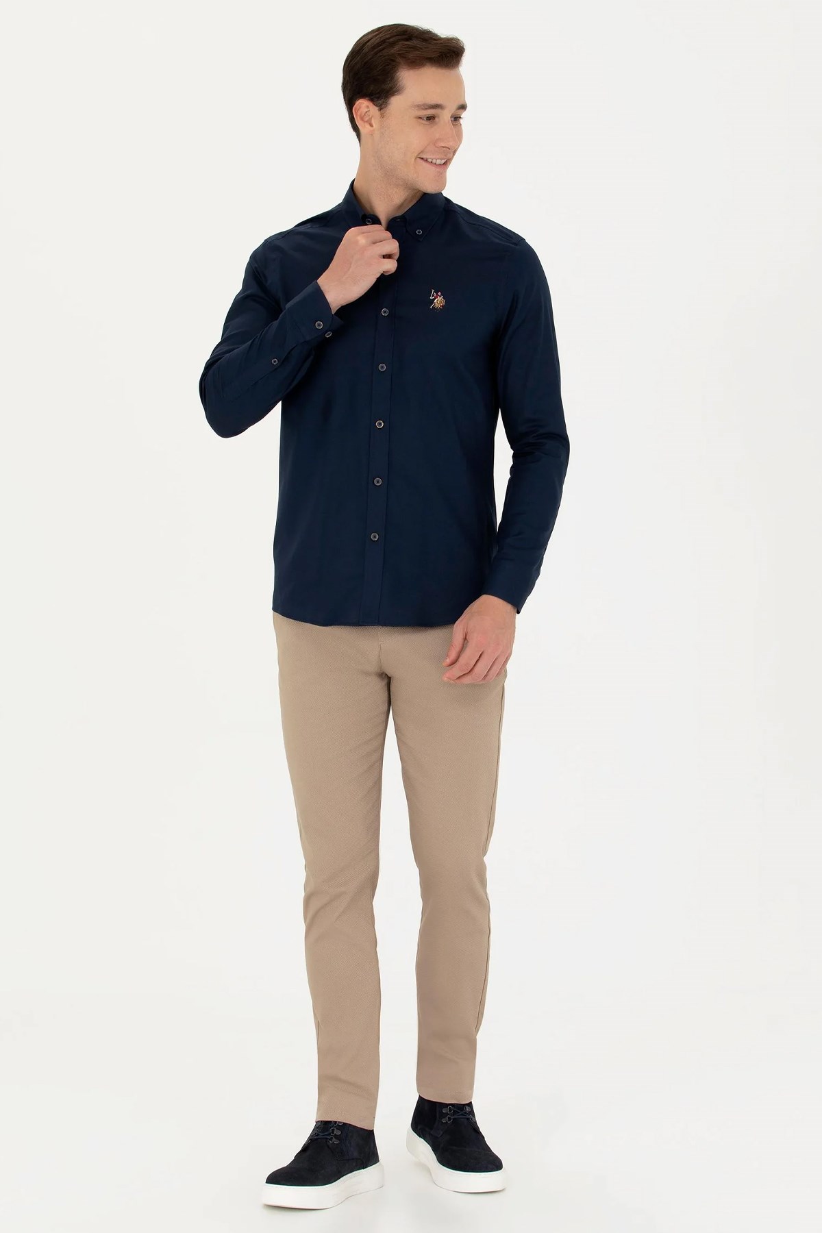 U.S. Polo Assn. Erkek Gömlek 50271276-VR033 Lacivert