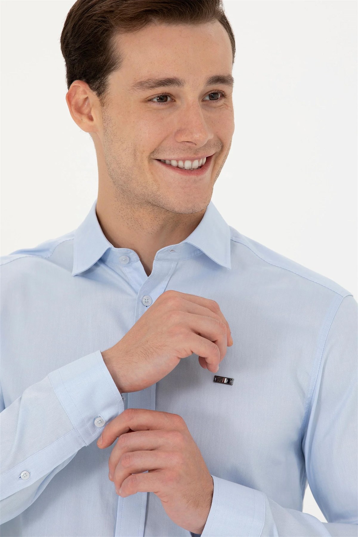 U.S. Polo Assn. Erkek Gömlek 50271279-VR003 Mavi