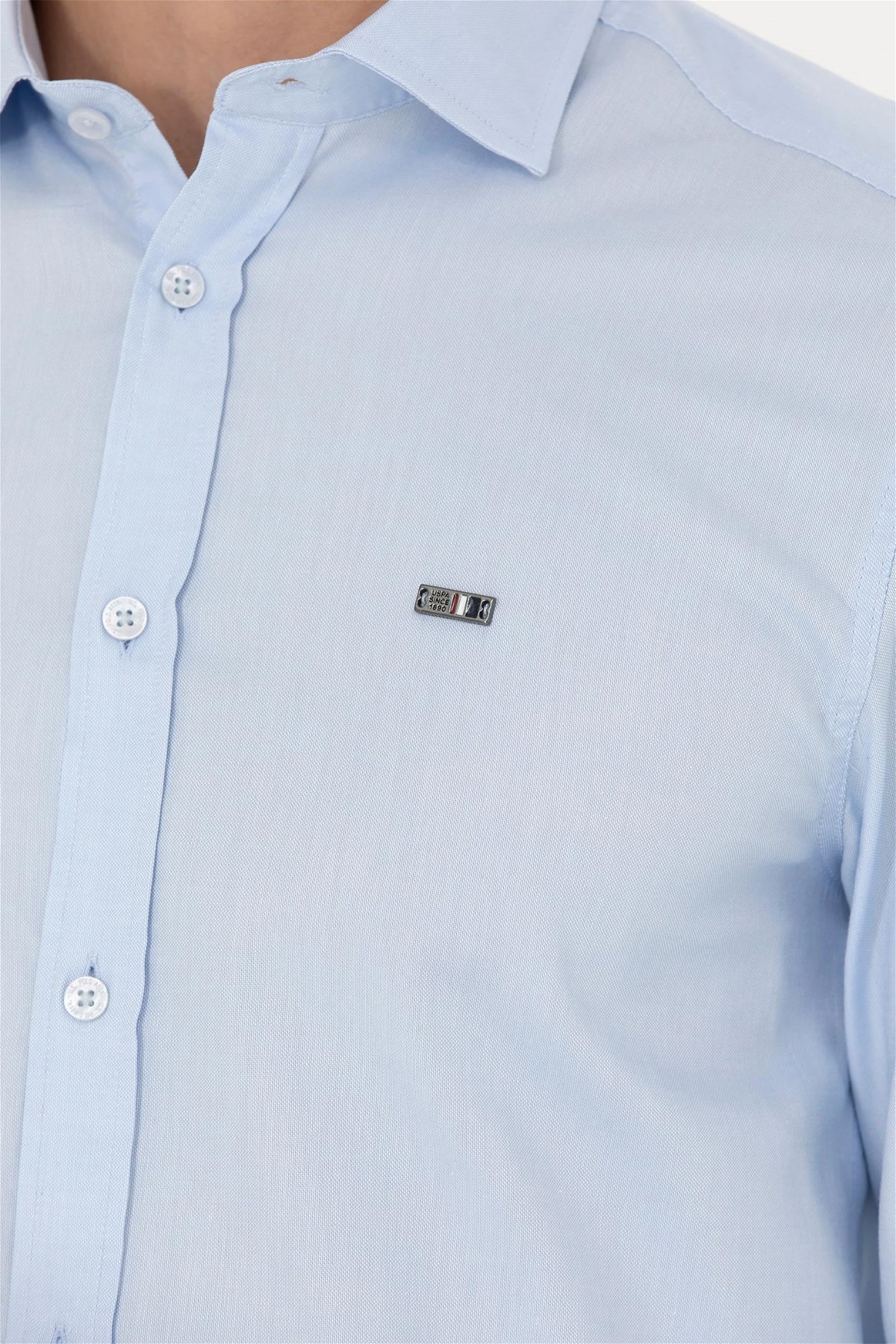 U.S. Polo Assn. Erkek Gömlek 50271279-VR003 Mavi